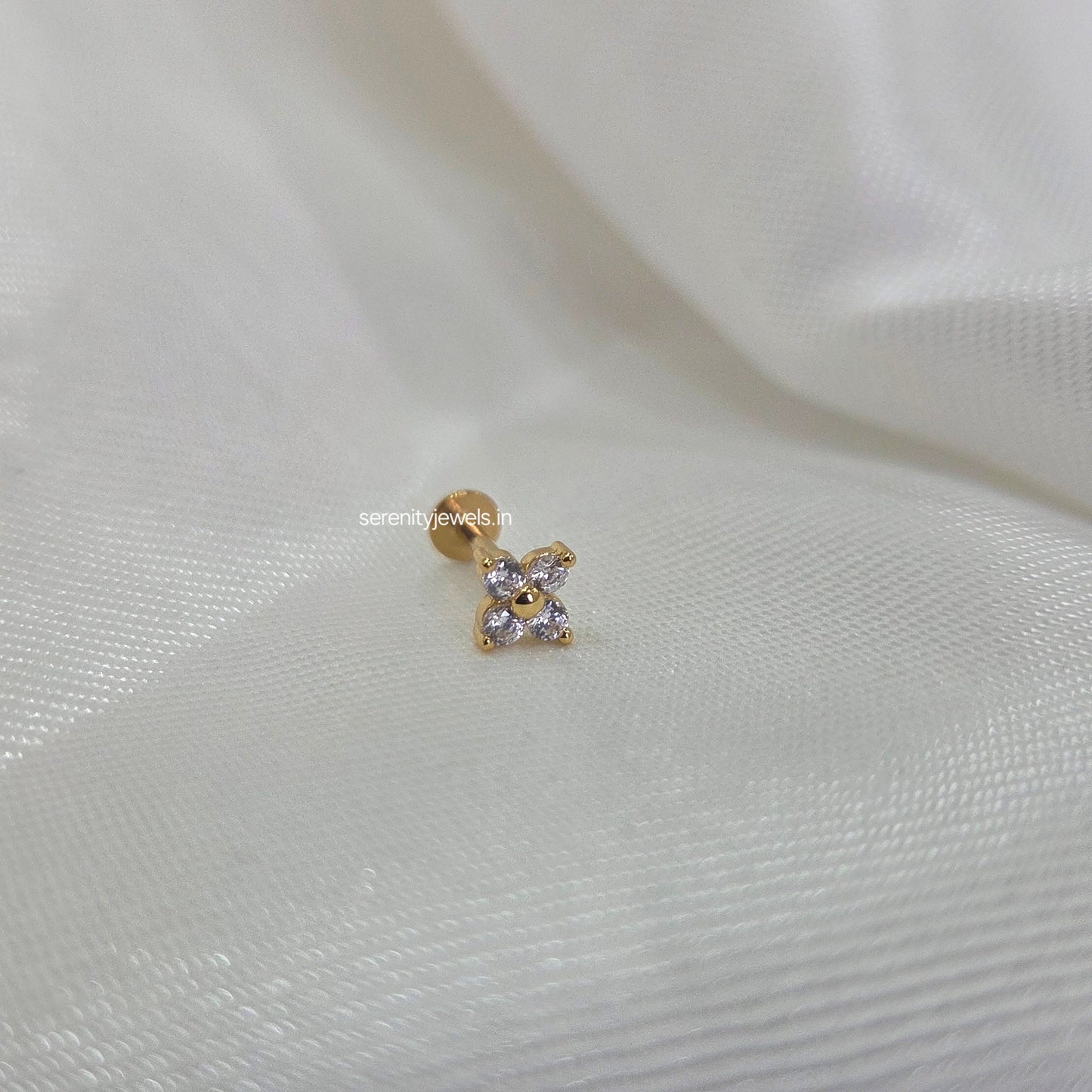 Hailey Flat Studs - PAIR