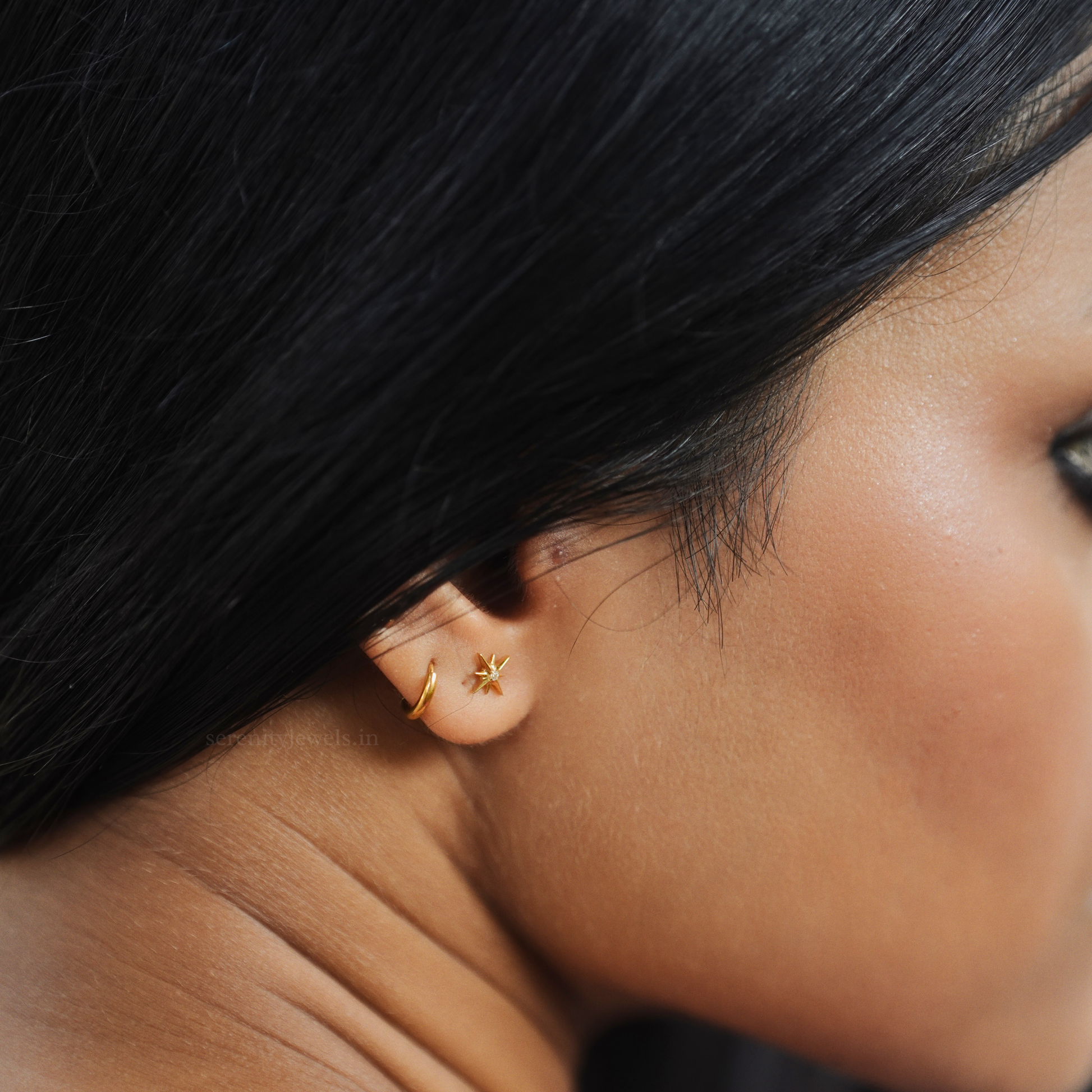 Sirius Titanium Flat Studs - PAIR