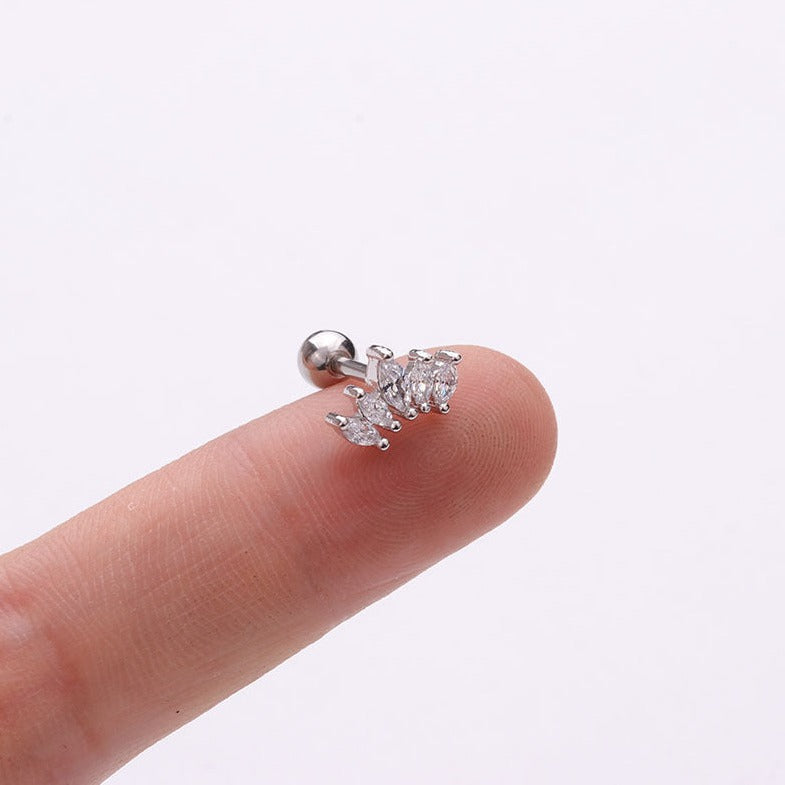 Crown studs - Pair