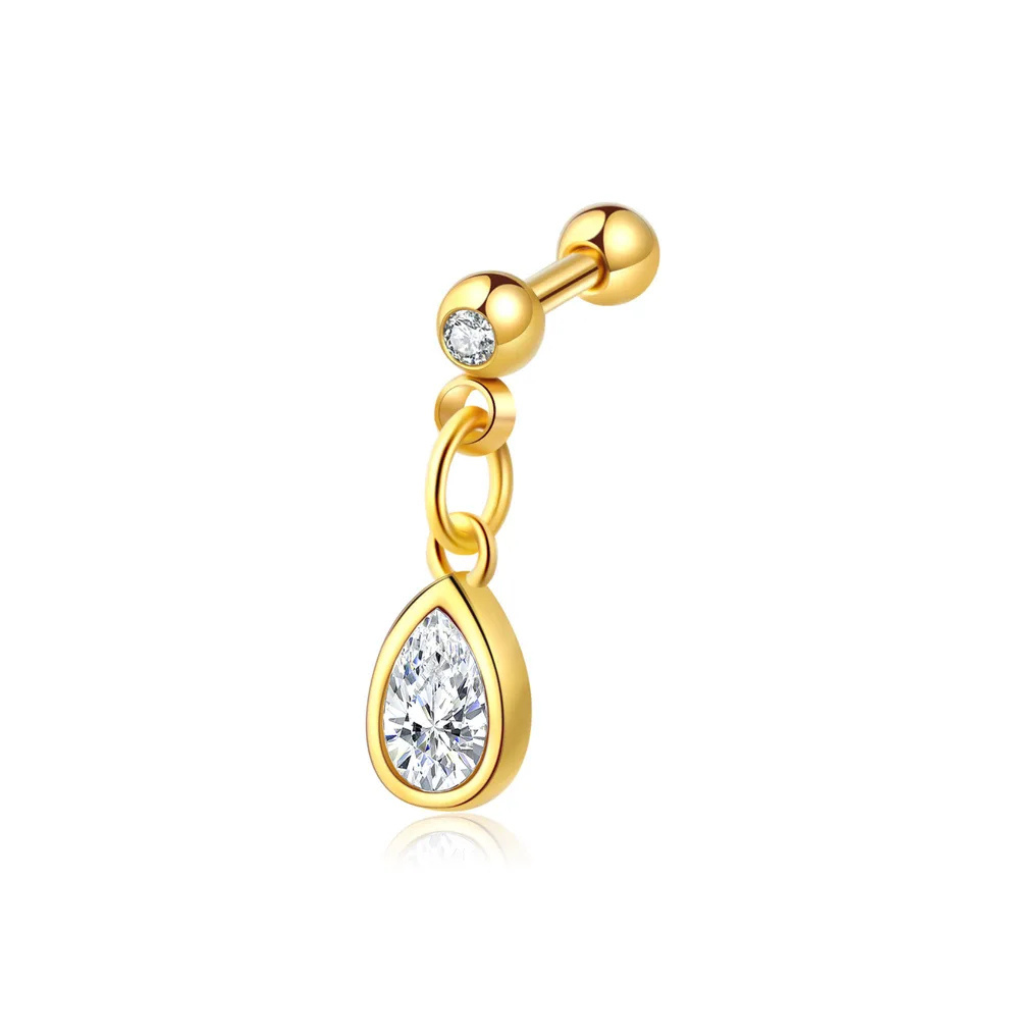 Pear Drop Stud - SINGLE