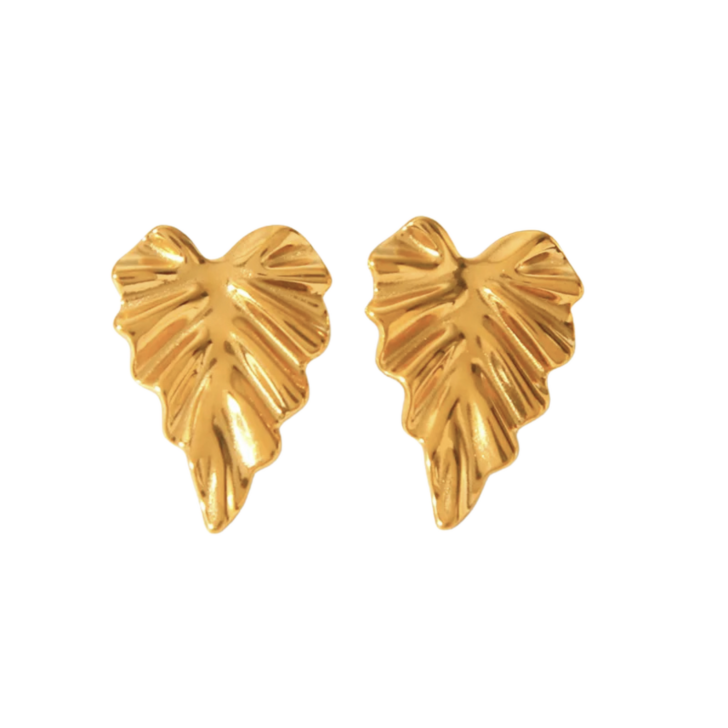Golden Frond Earrings