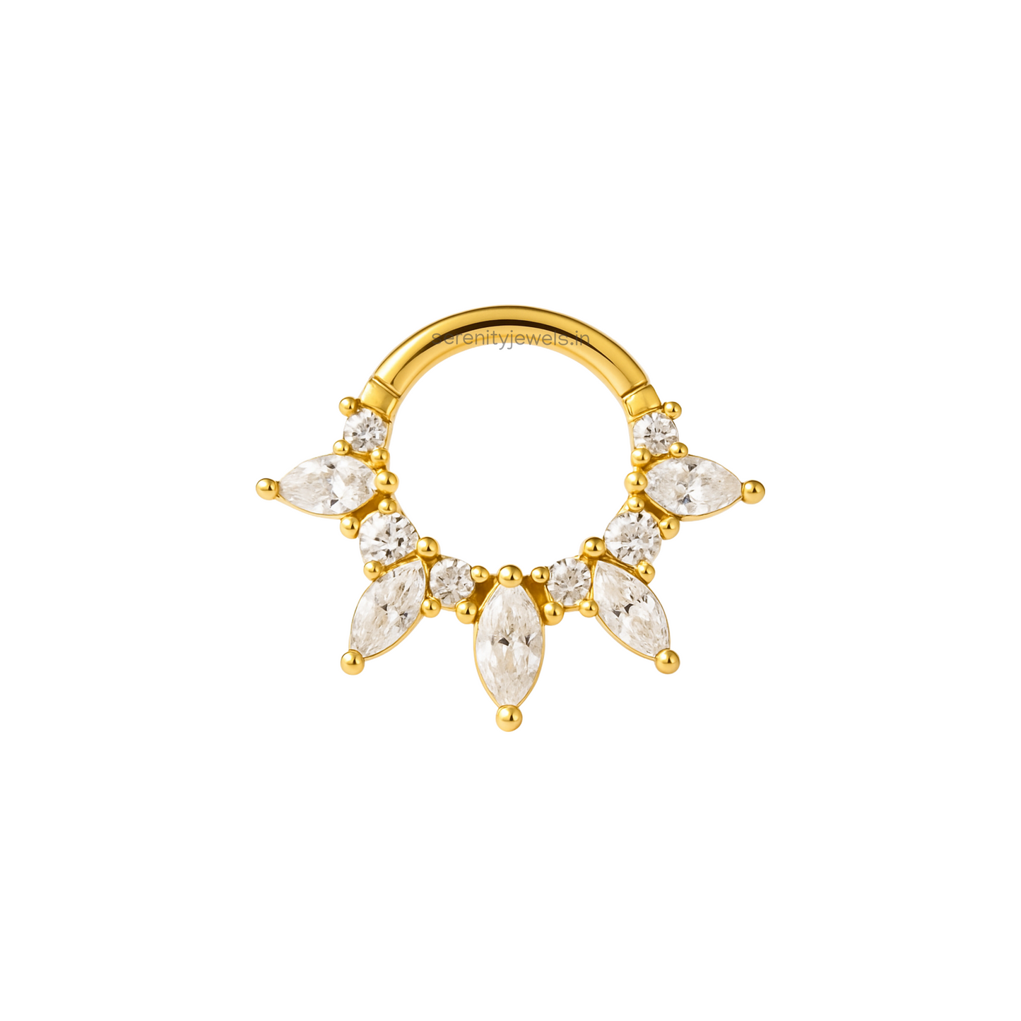 HaloRay Daith Hoop Stud - SINGLE