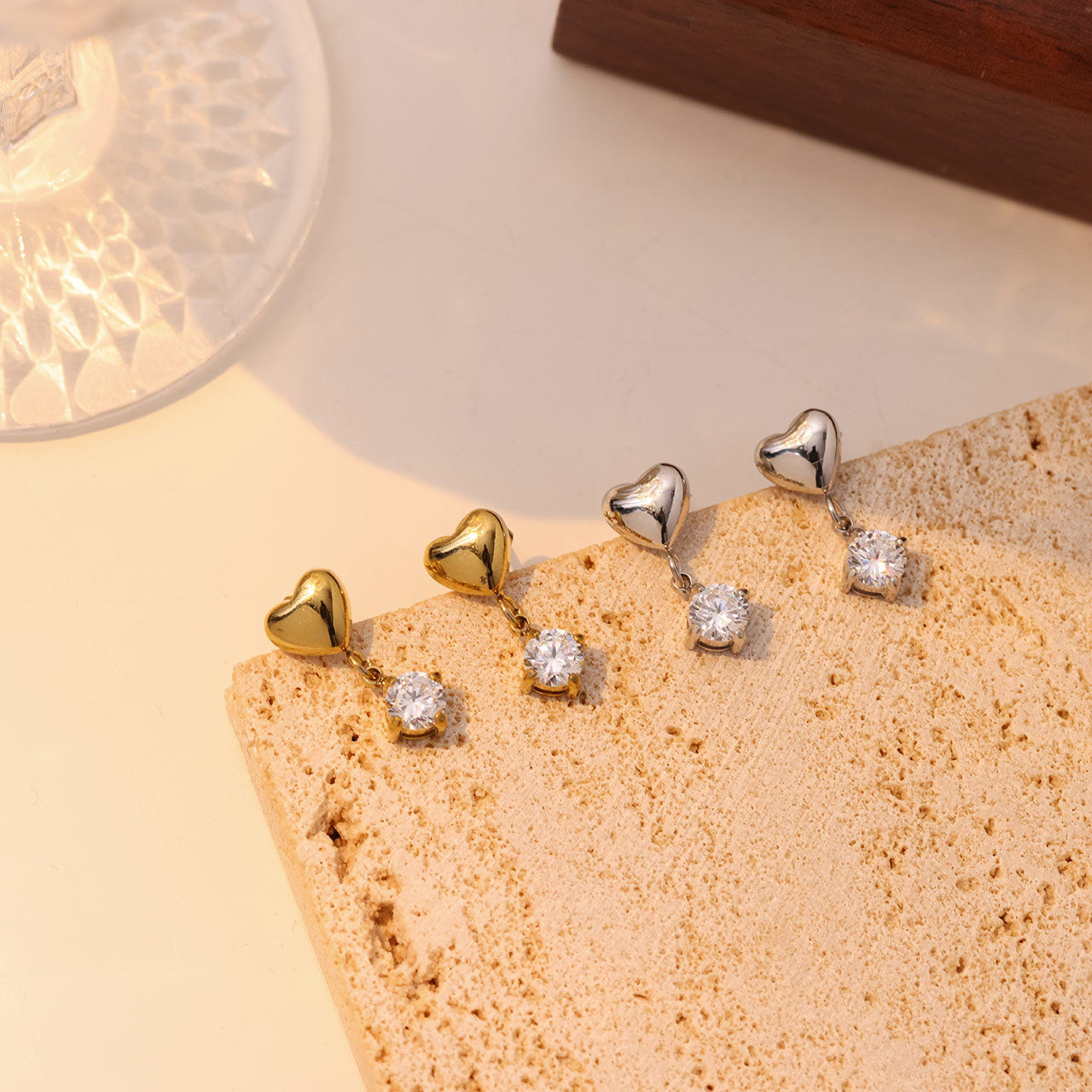 Heart Solitaire Drops Serenity Jewels