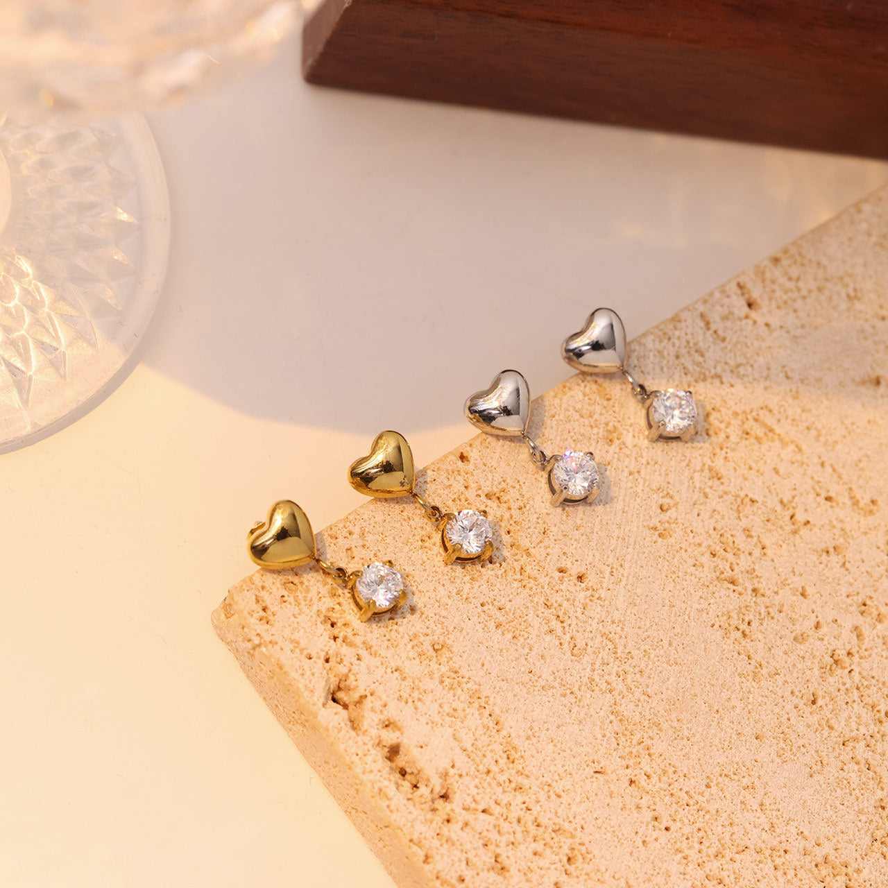 Heart Solitaire Drops Serenity Jewels