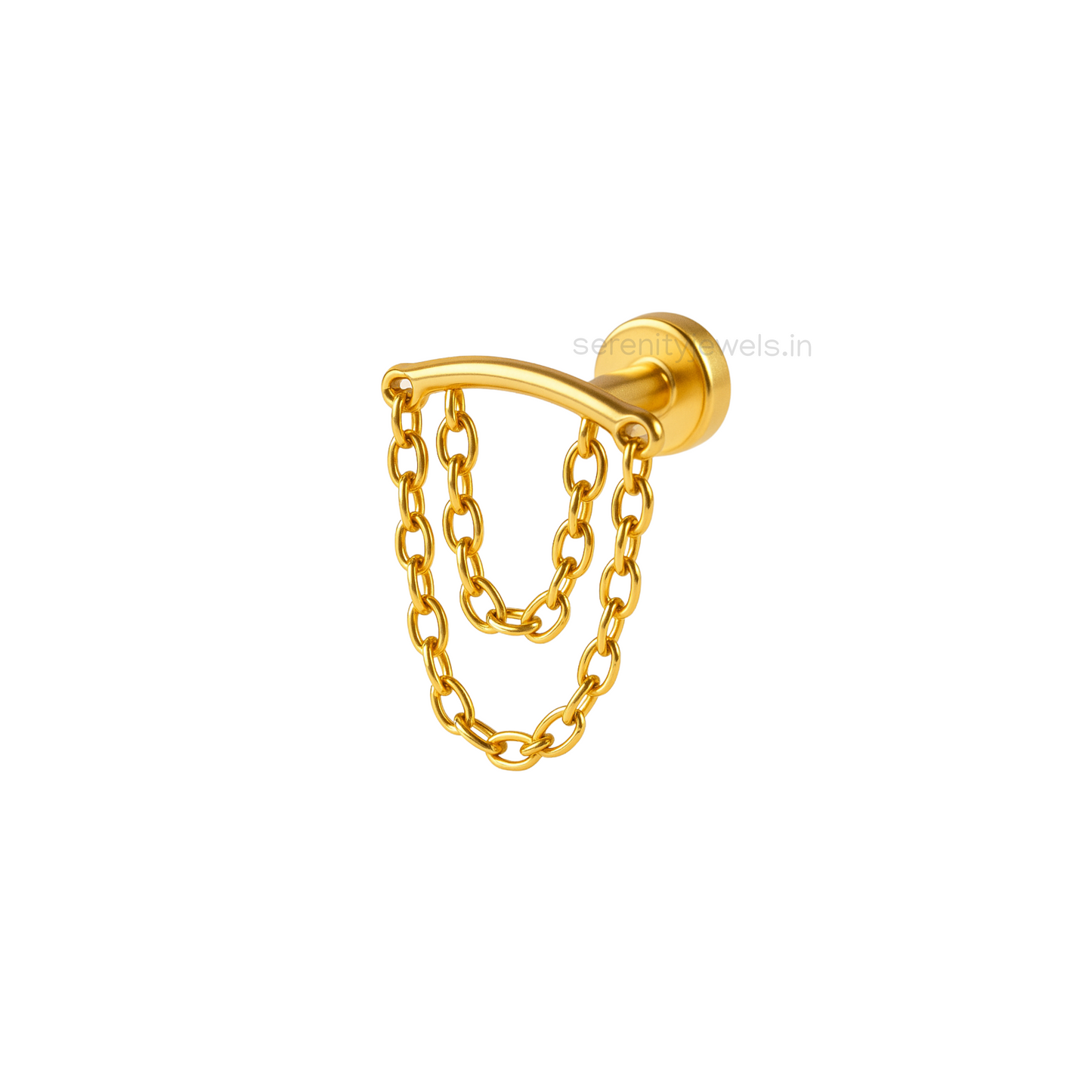 Nyra Links Flat Studs - PAIR
