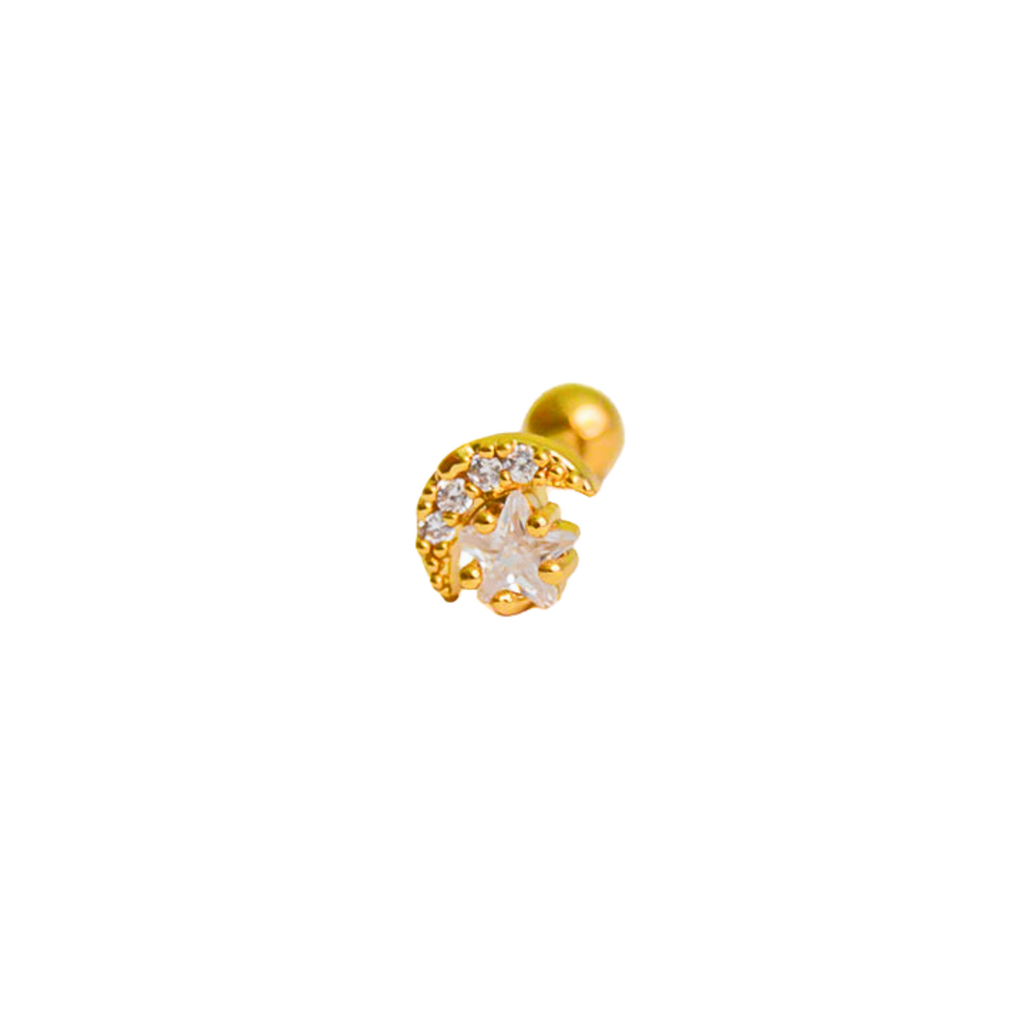 Moon star small studs - Pair Serenity Jewels