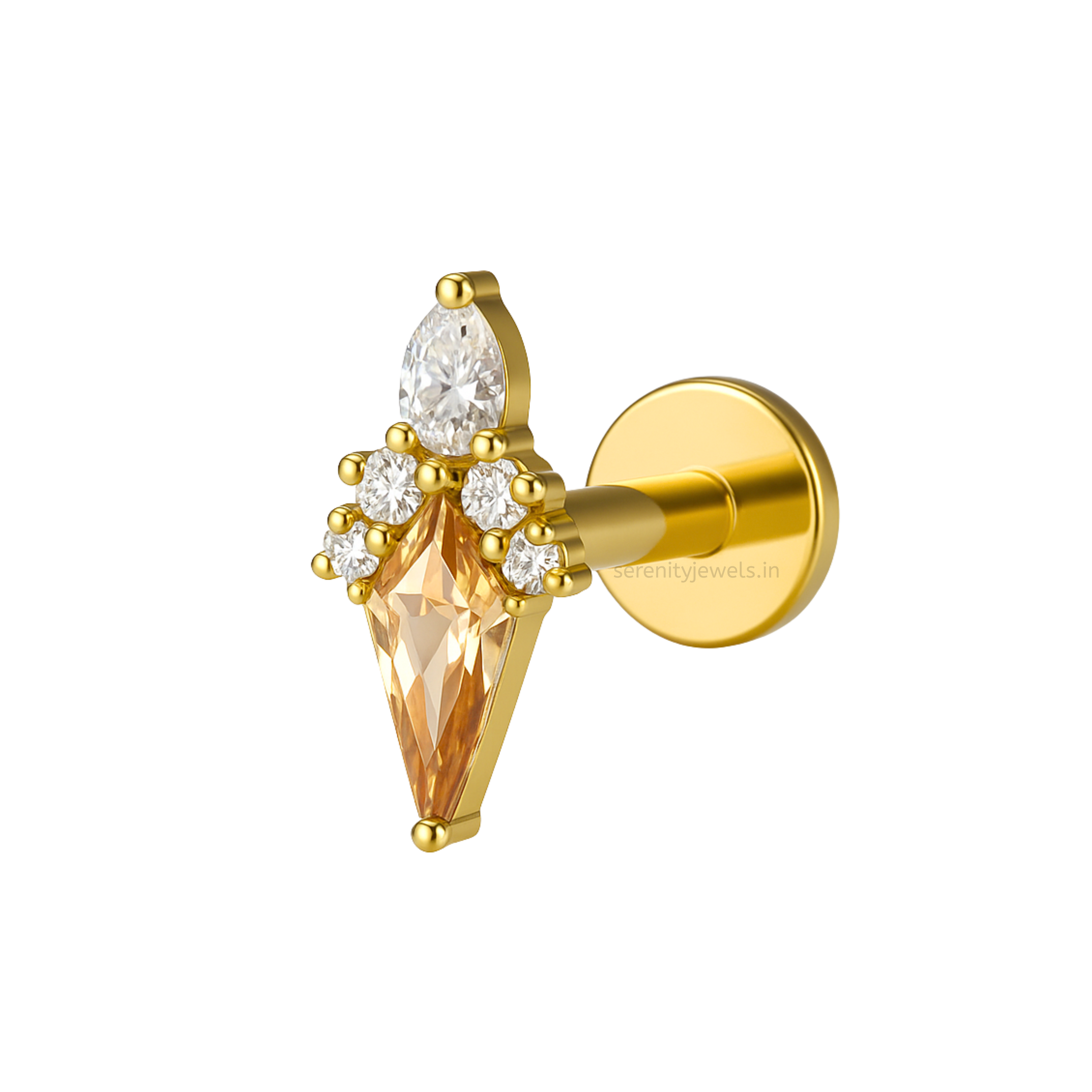 Royal Kite Titanium Flat Studs - PAIR