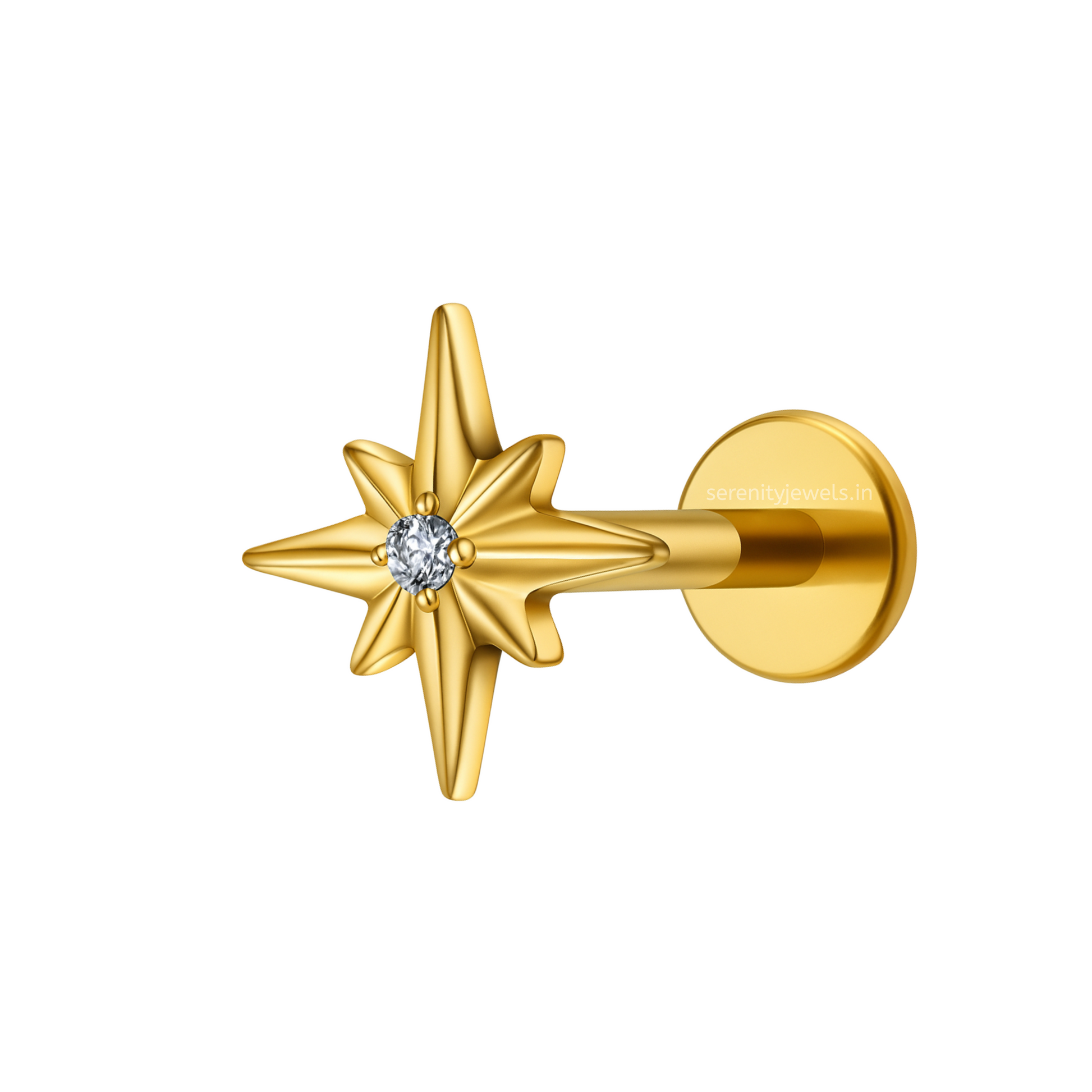 Sirius Titanium Flat Studs - PAIR