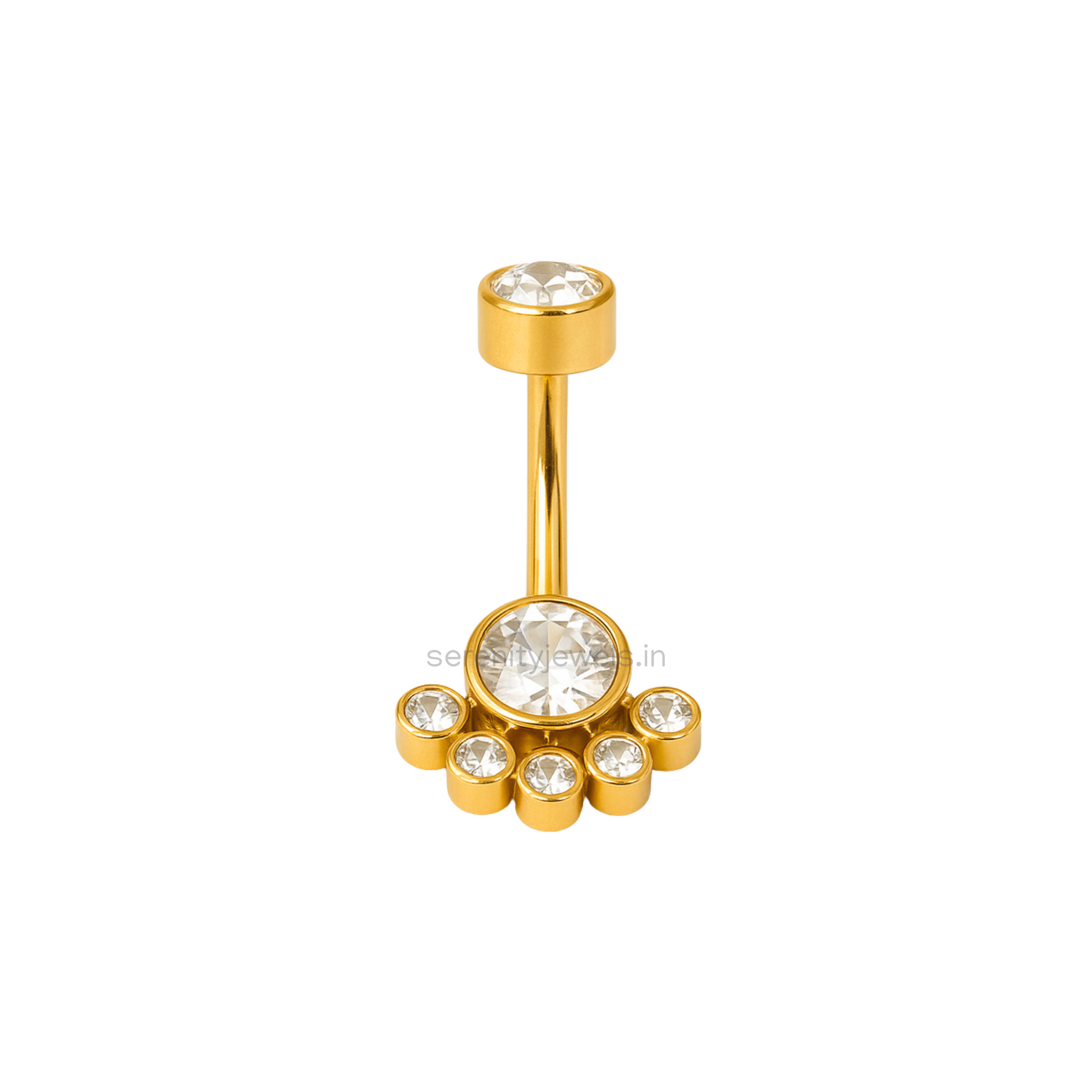 Crystal Cluster Belly Stud - SINGLE
