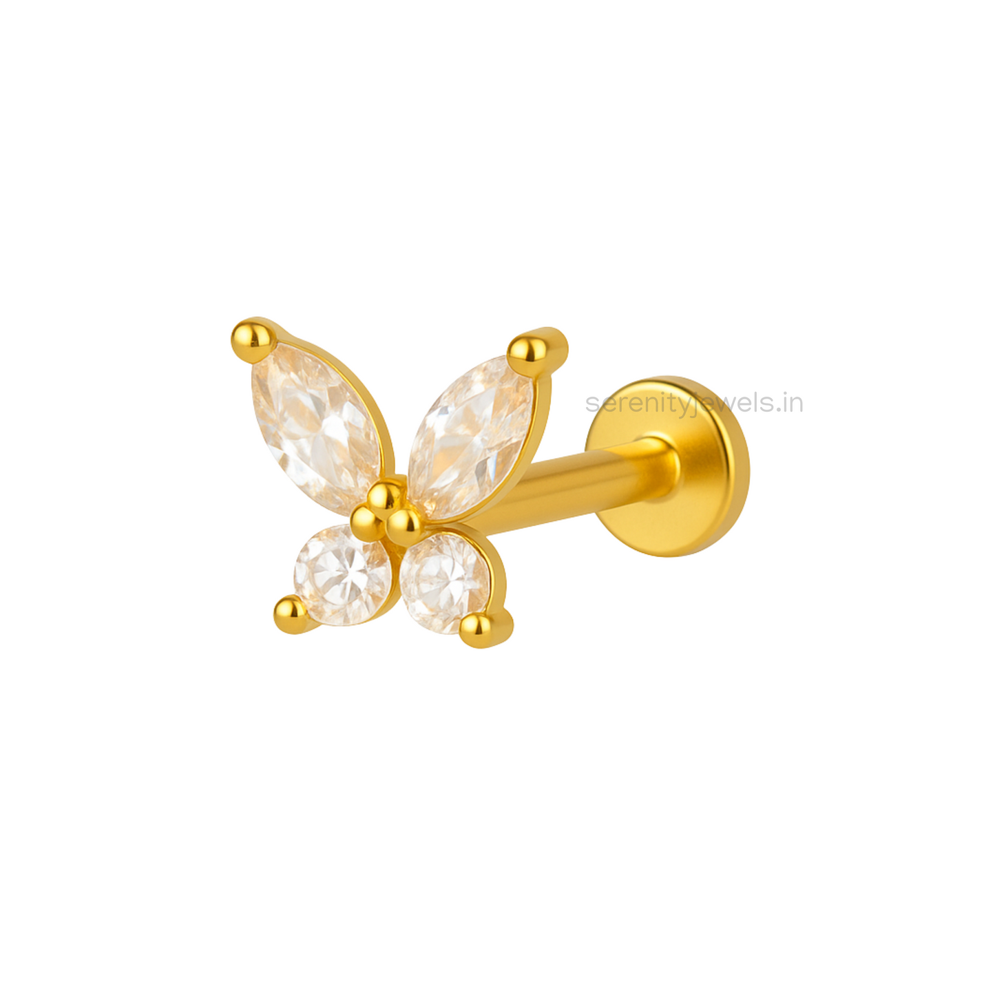Glasswing Butterfly Studs - Pair