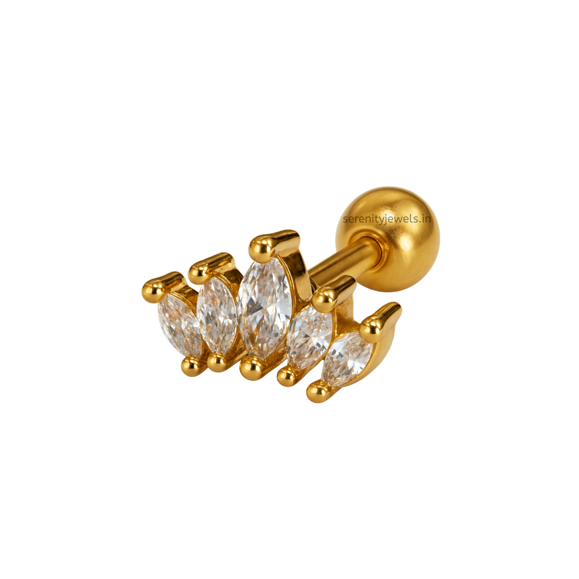 Crown studs - Pair