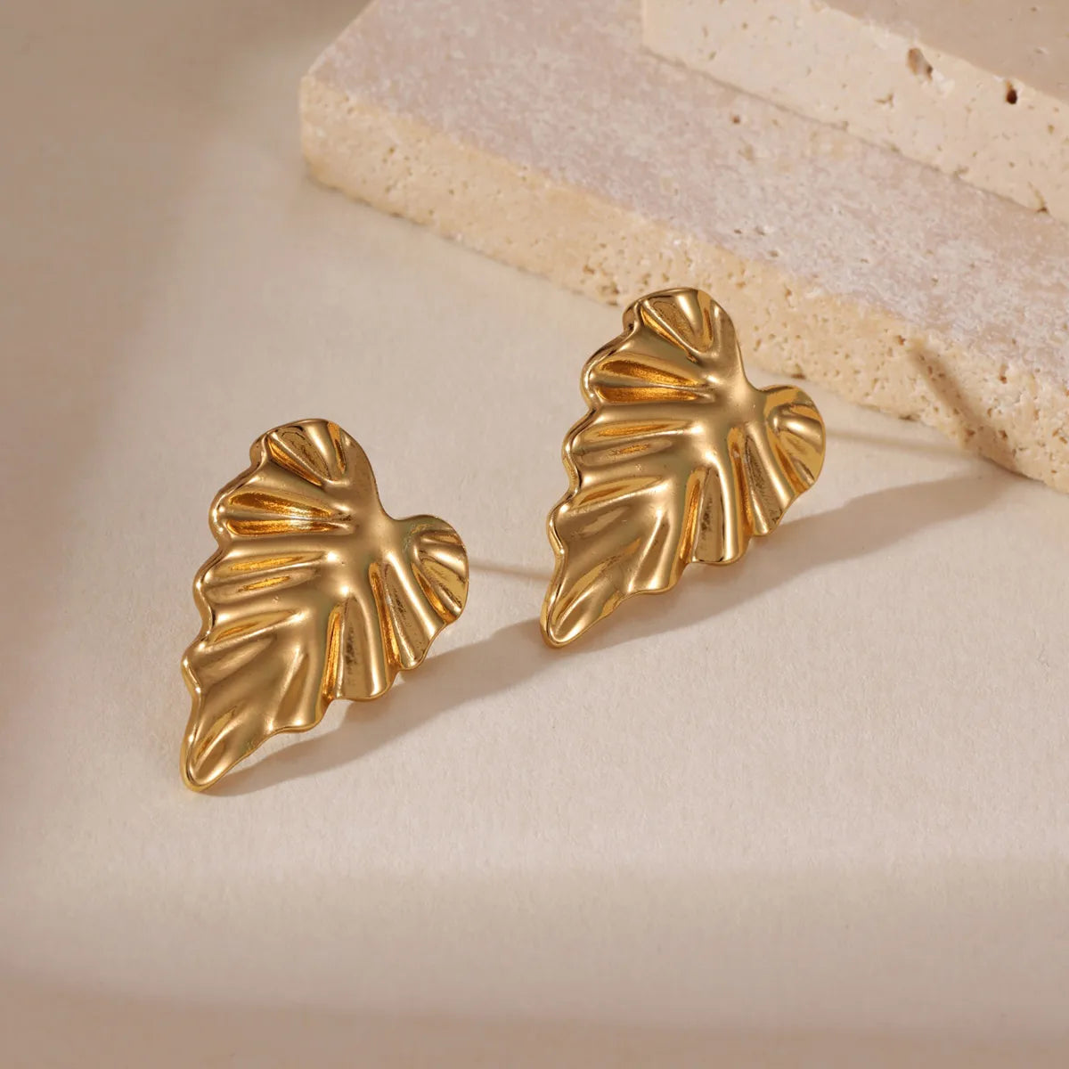 Golden Frond Earrings