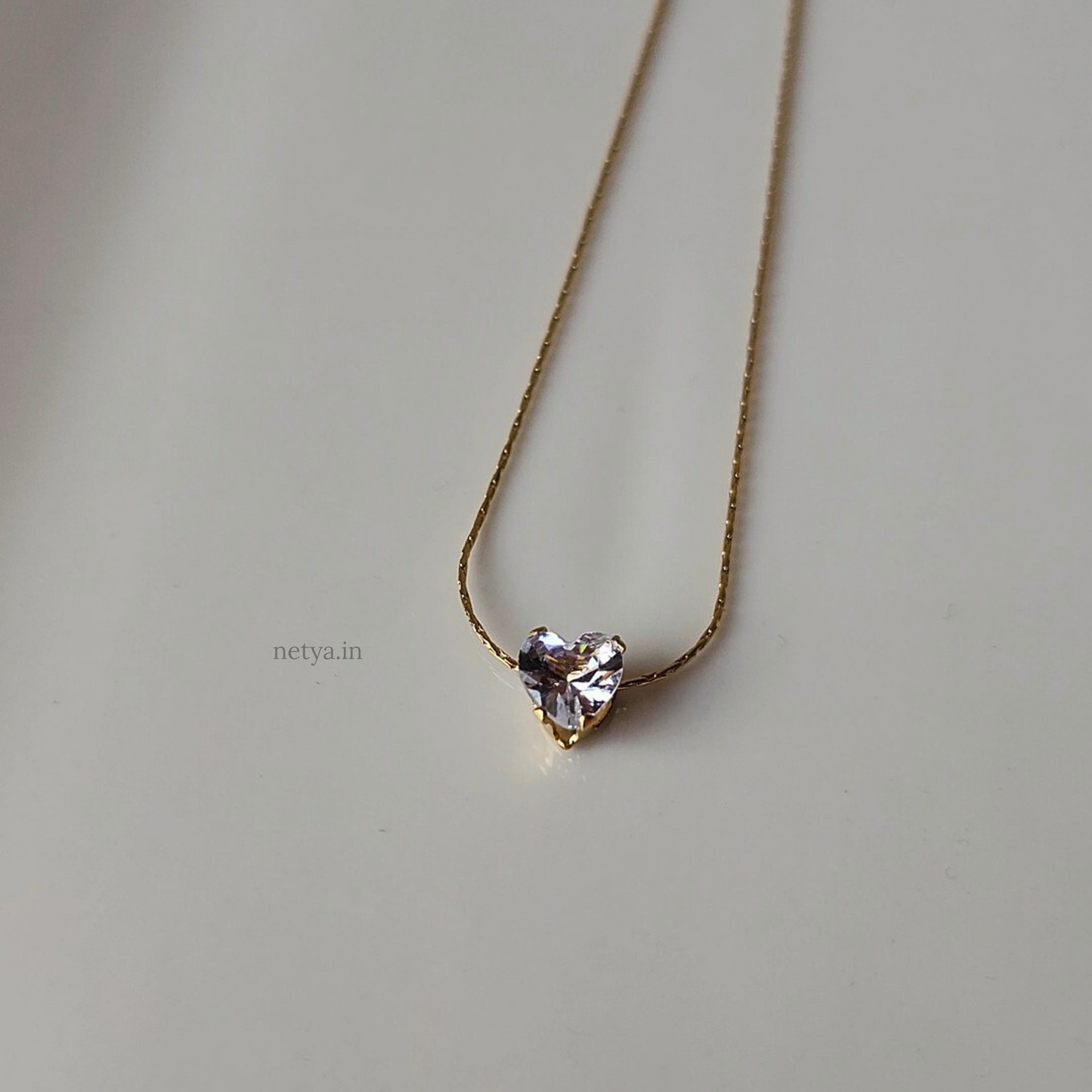 Heart Solitaire Necklace