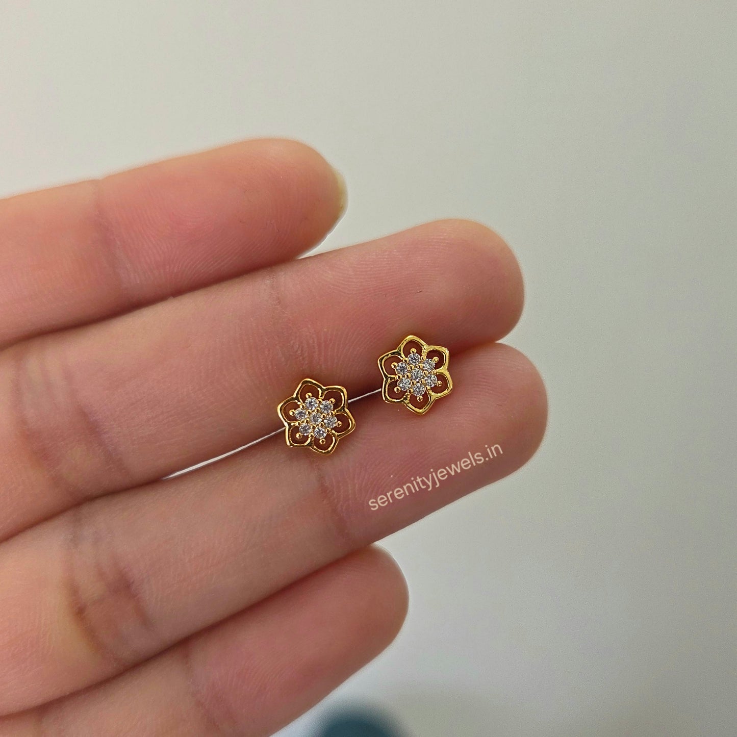 Jasmine Studs - PAIR