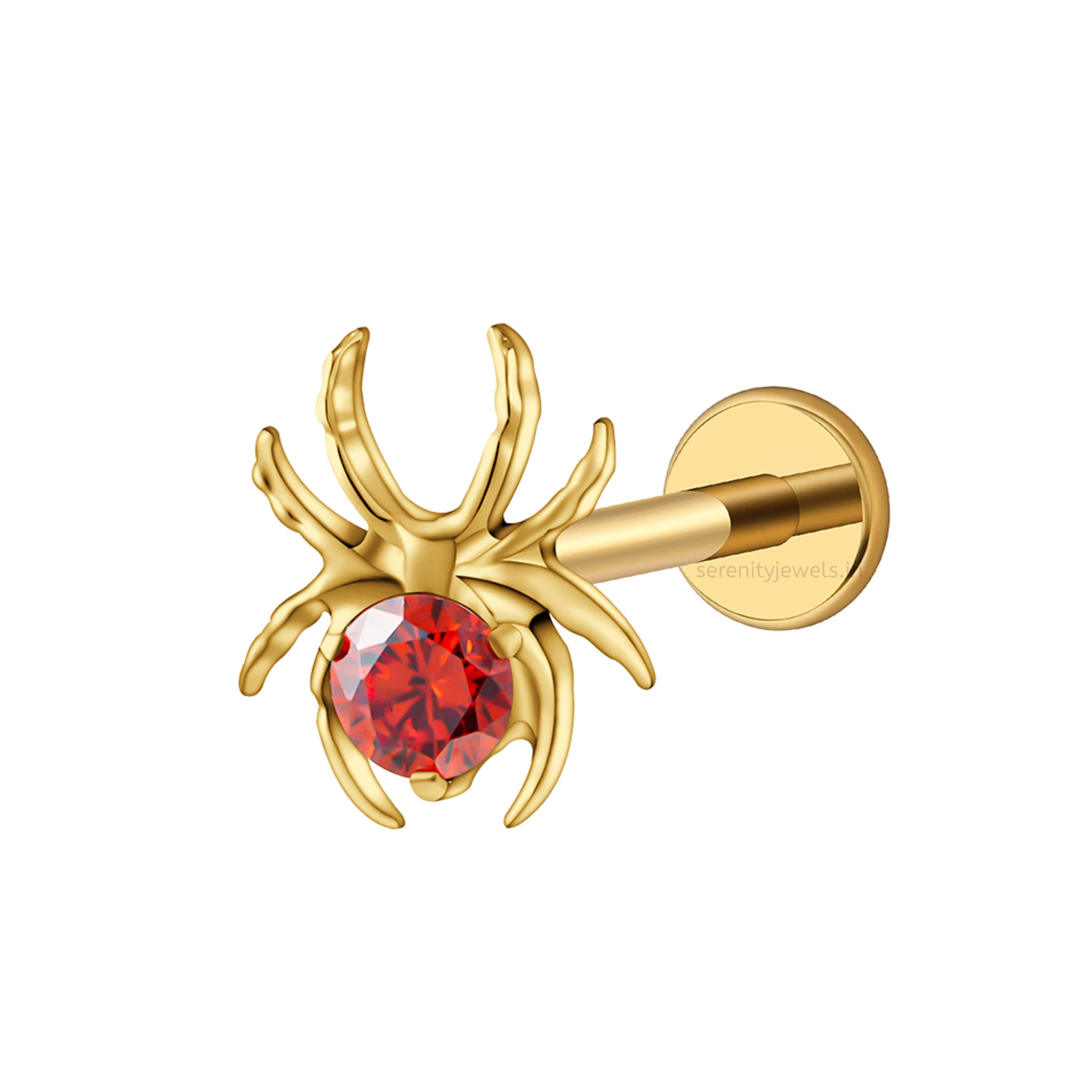 Scarlet Spider Titanium Flat Studs - PAIR