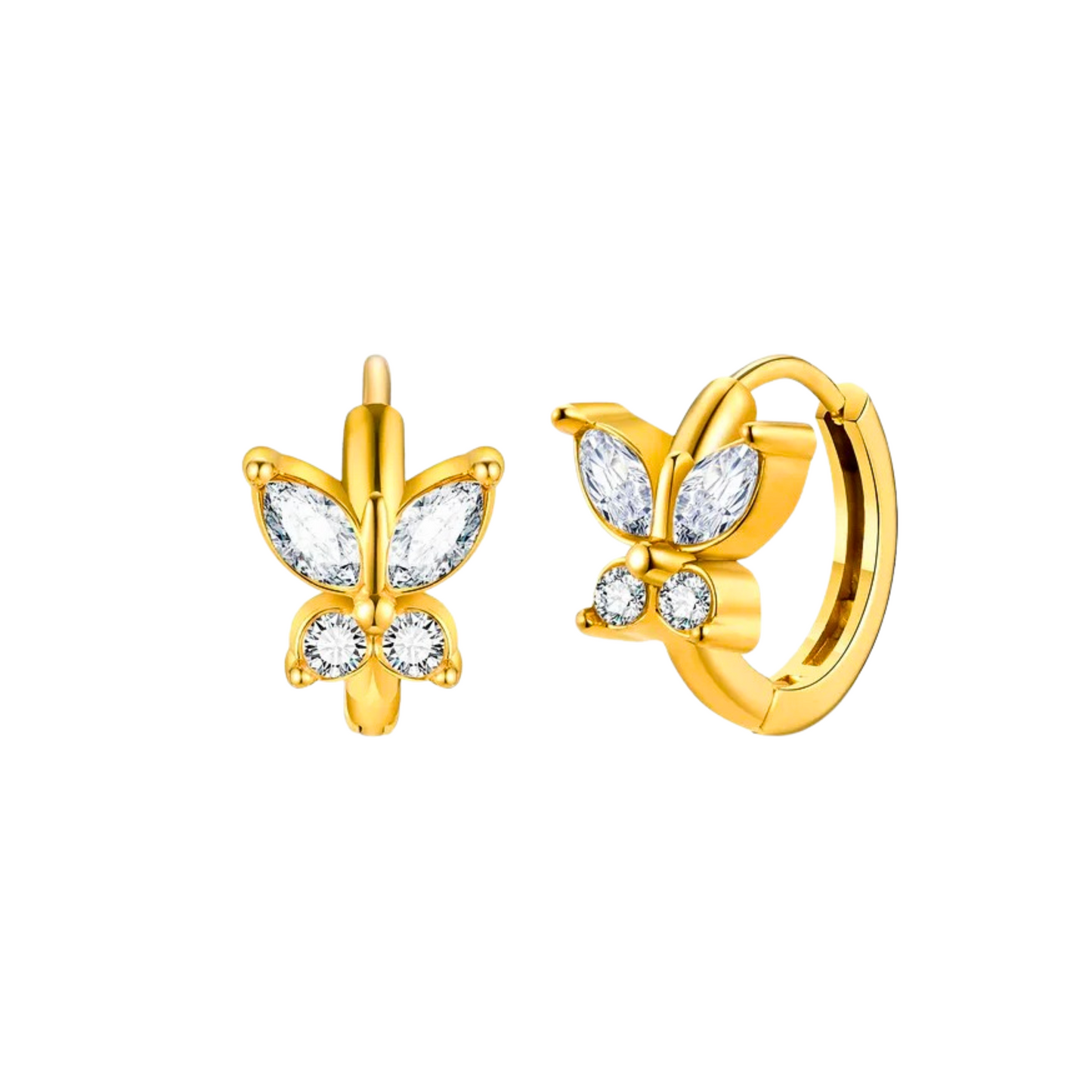 Butterfly Ear Hoops