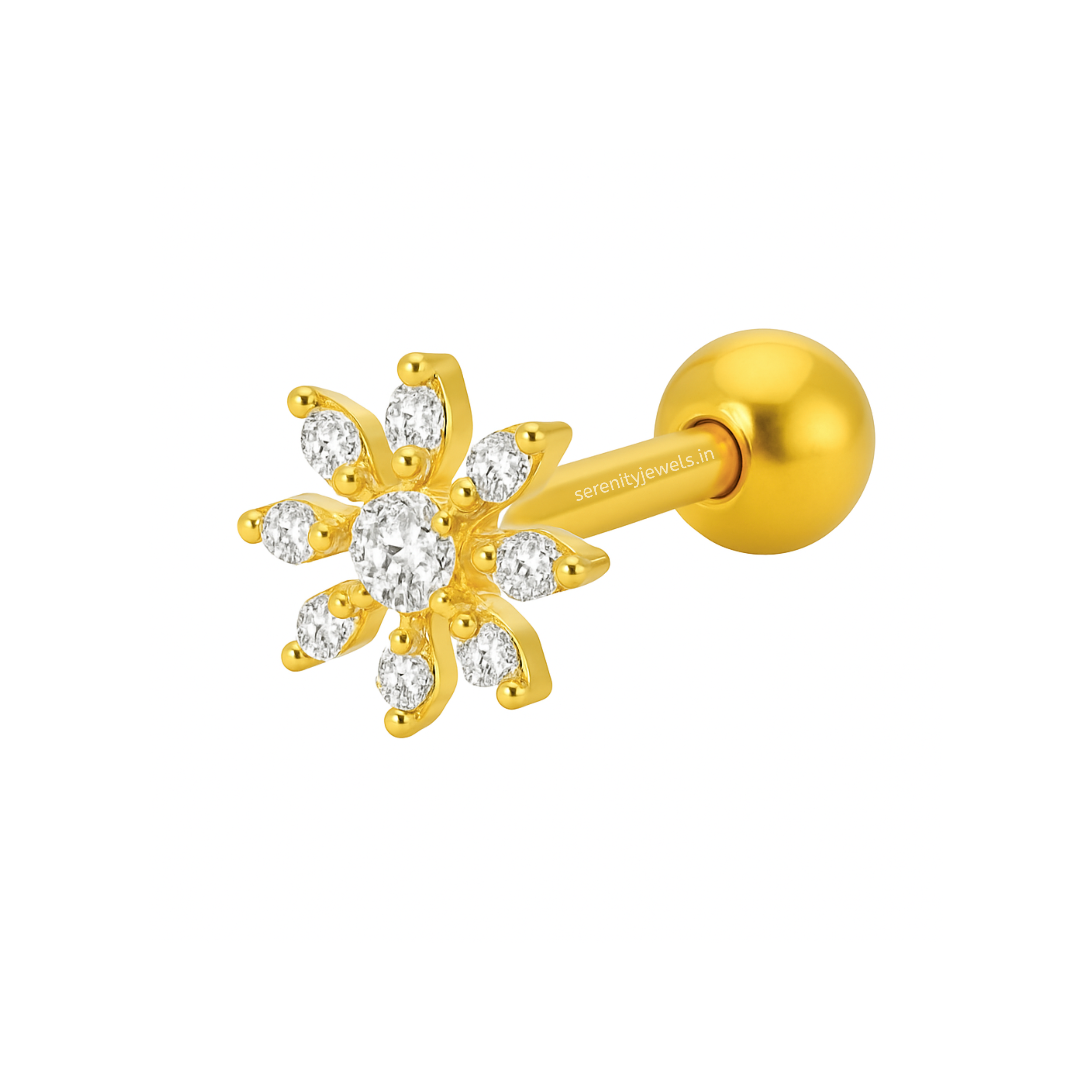 Snowflake Studs - PAIR