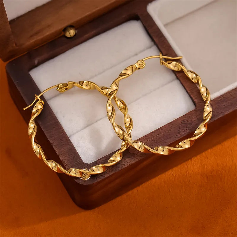 Sia Twisted Hoops