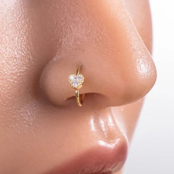 Heart Nose Ring