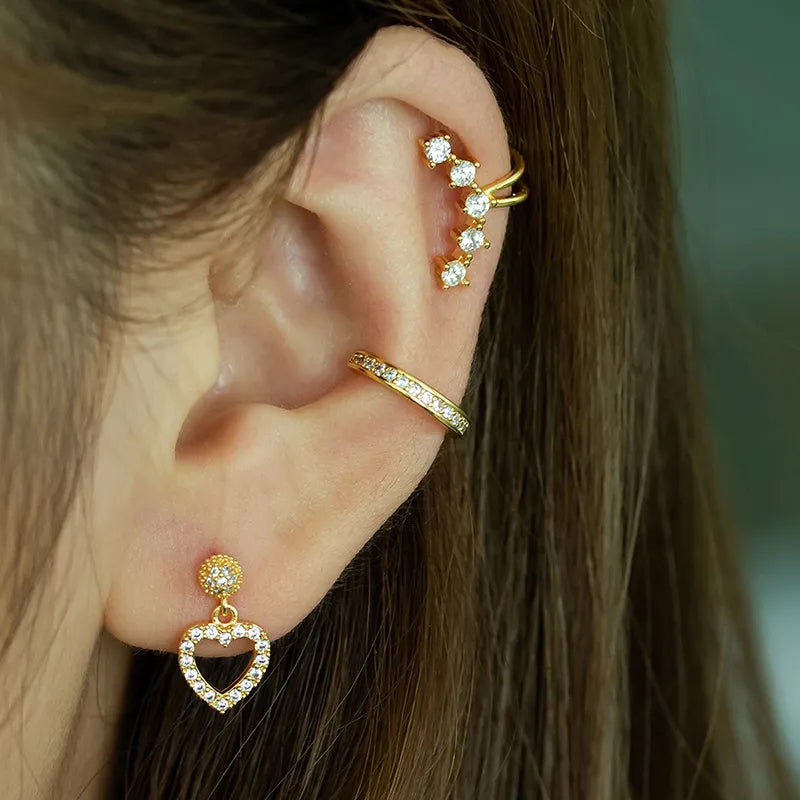 Gemma long ear cuff - Single