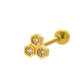 Honey comb Studs - Pair