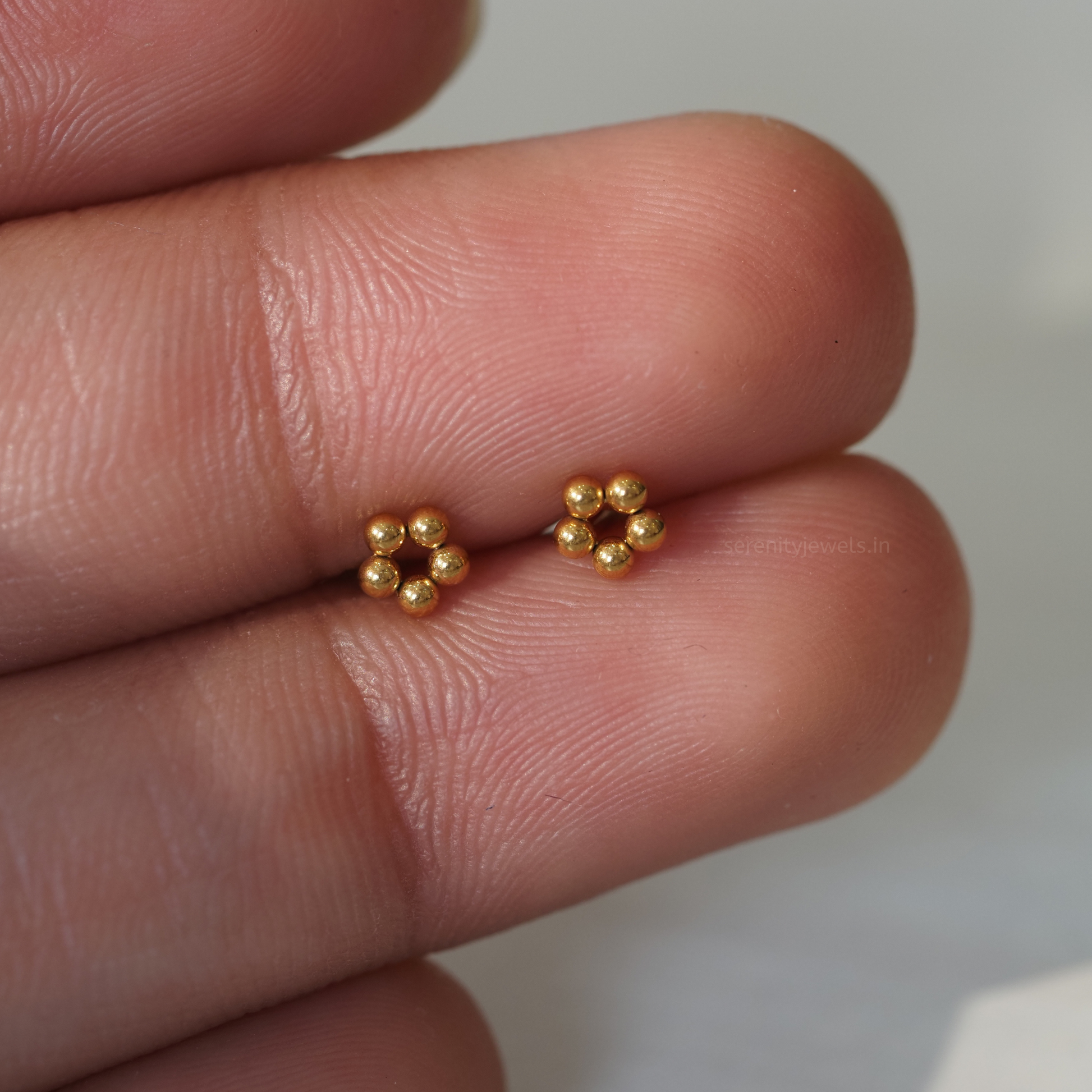 Quint Dots Flat Studs - PAIR