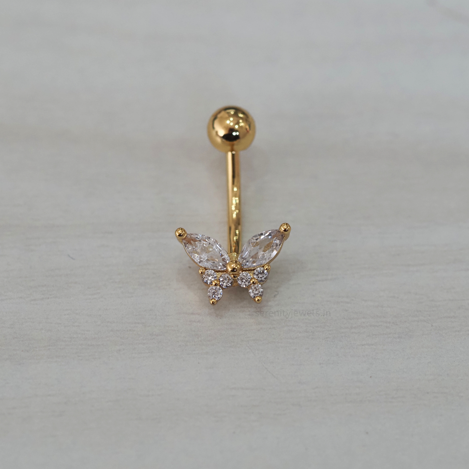 Butterfly Belly Stud  - SINGLE