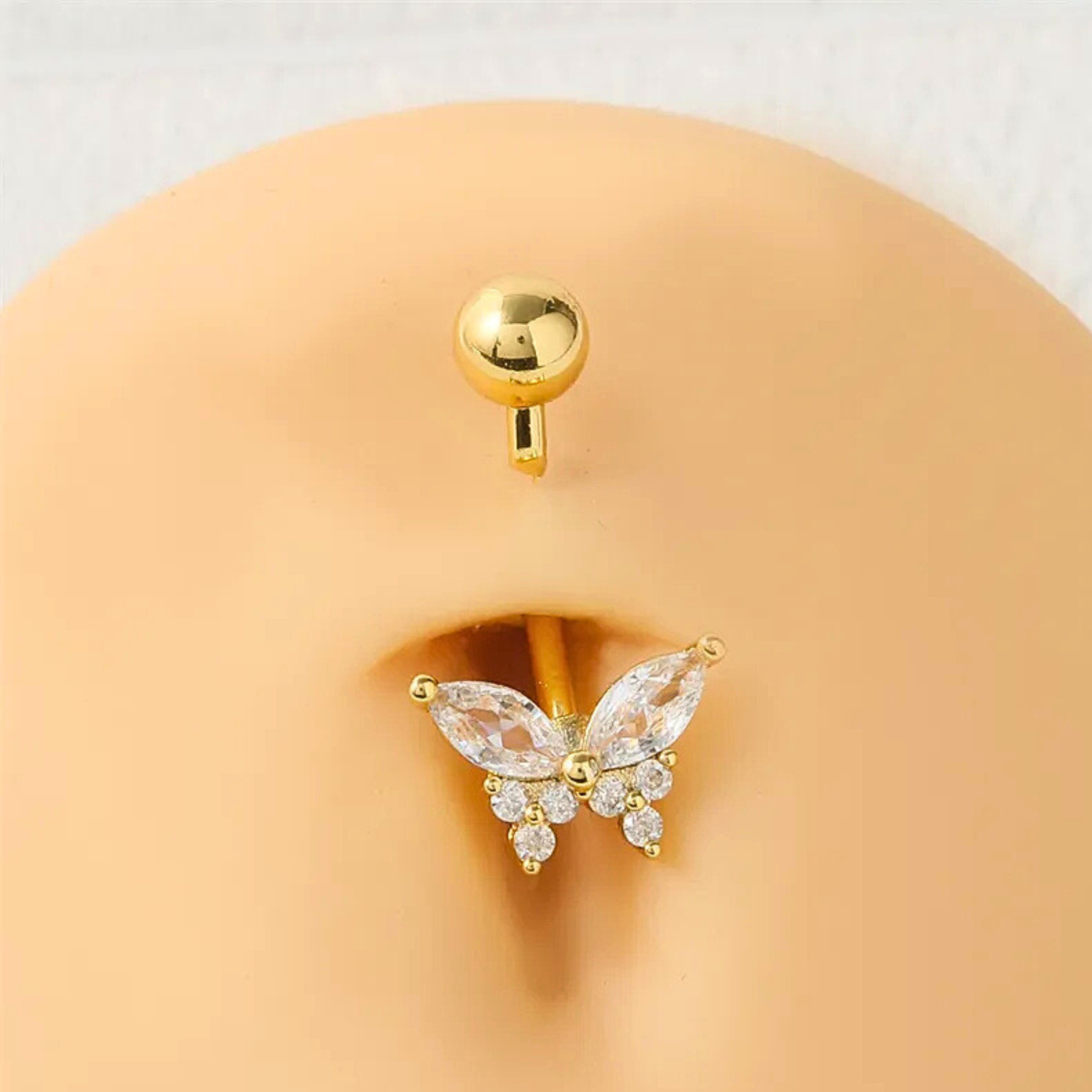 Butterfly Belly Stud  - SINGLE