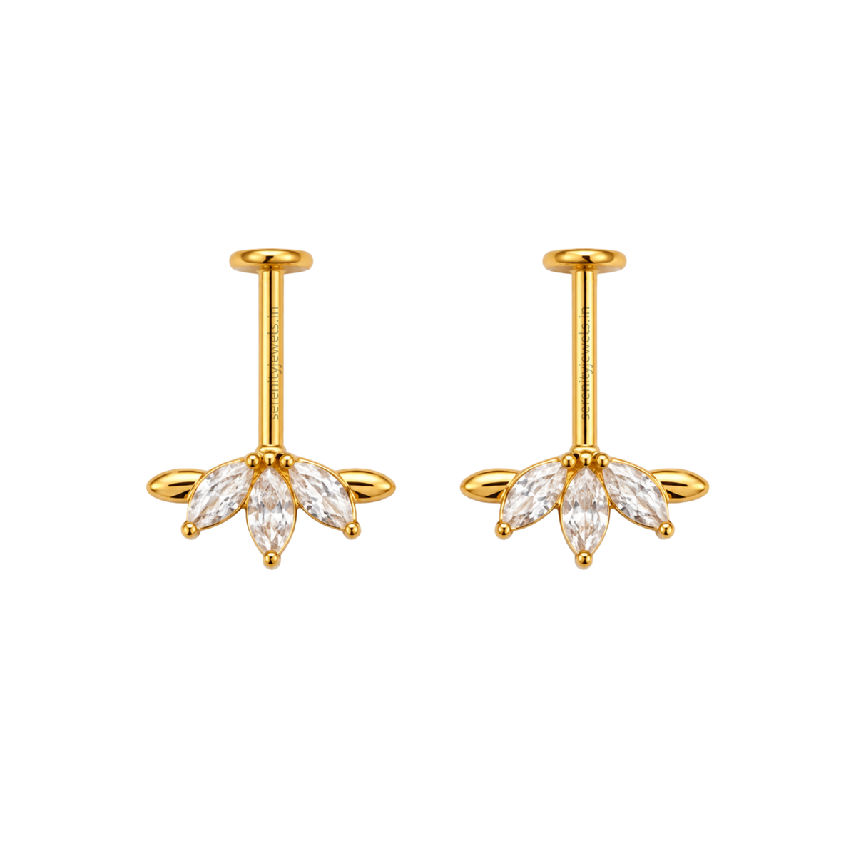 Floret Bugadi Studs - PAIR