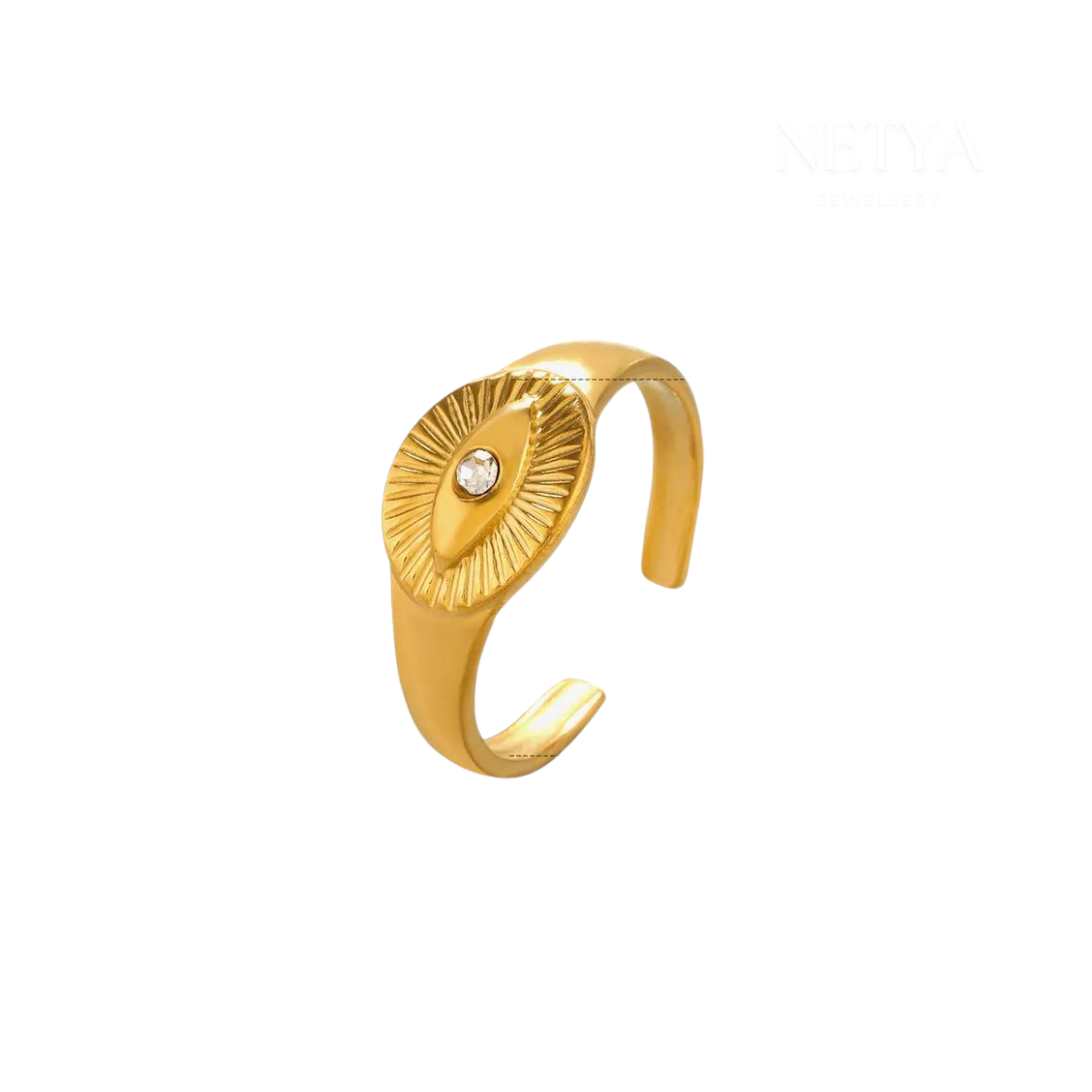 Evil Eye Open Ring