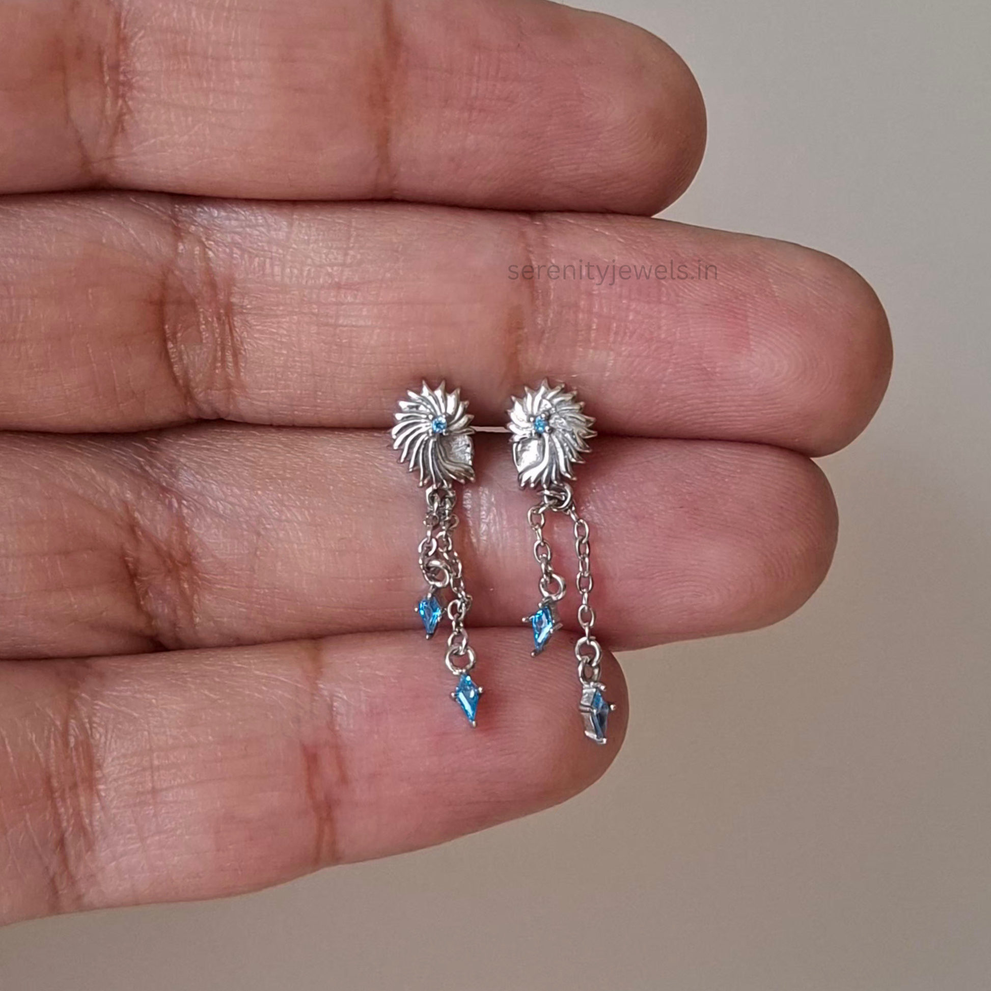 Star Turban Flat Studs - PAIR