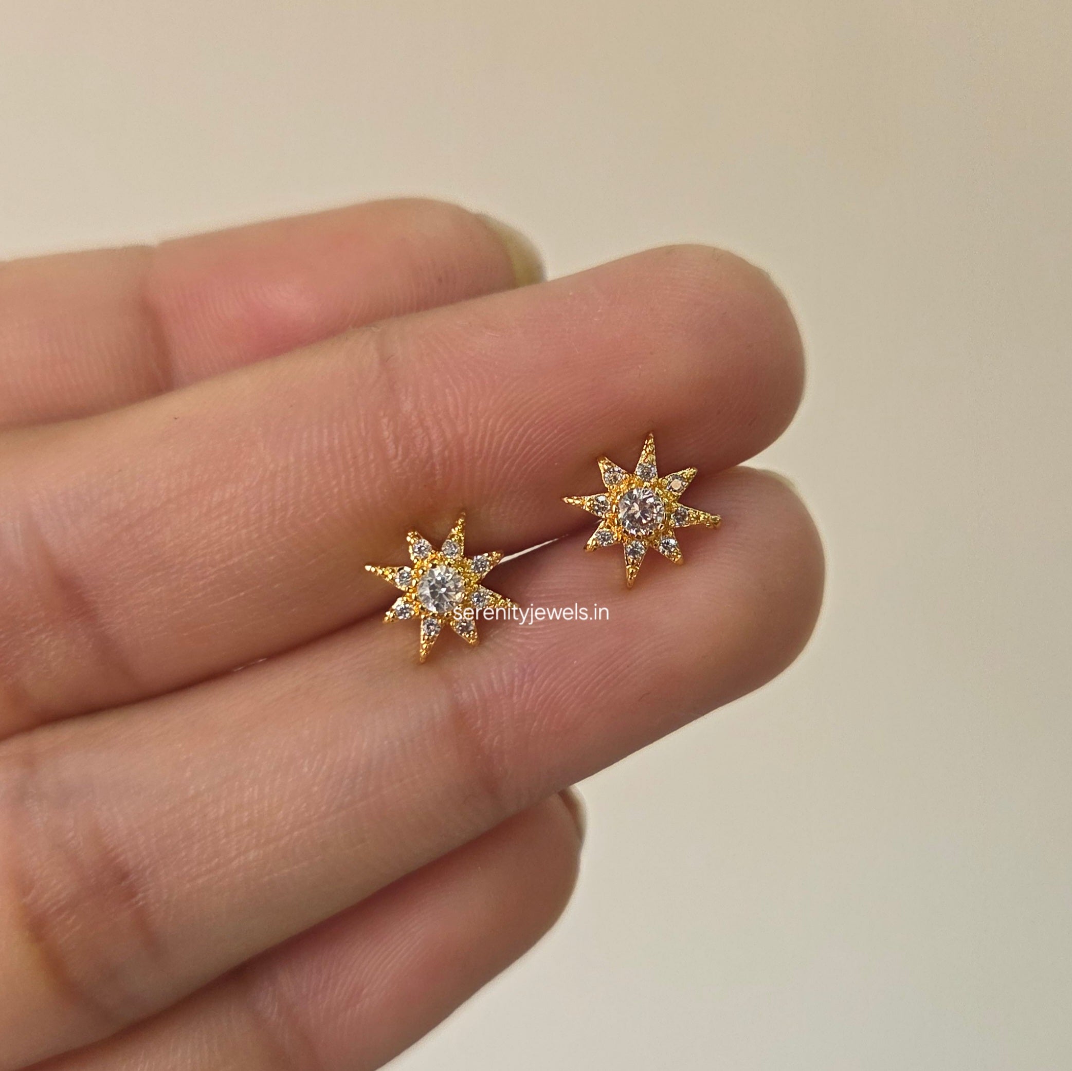 Radiara Flat Studs - PAIR