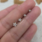 Solitaire Star Studs - PAIR