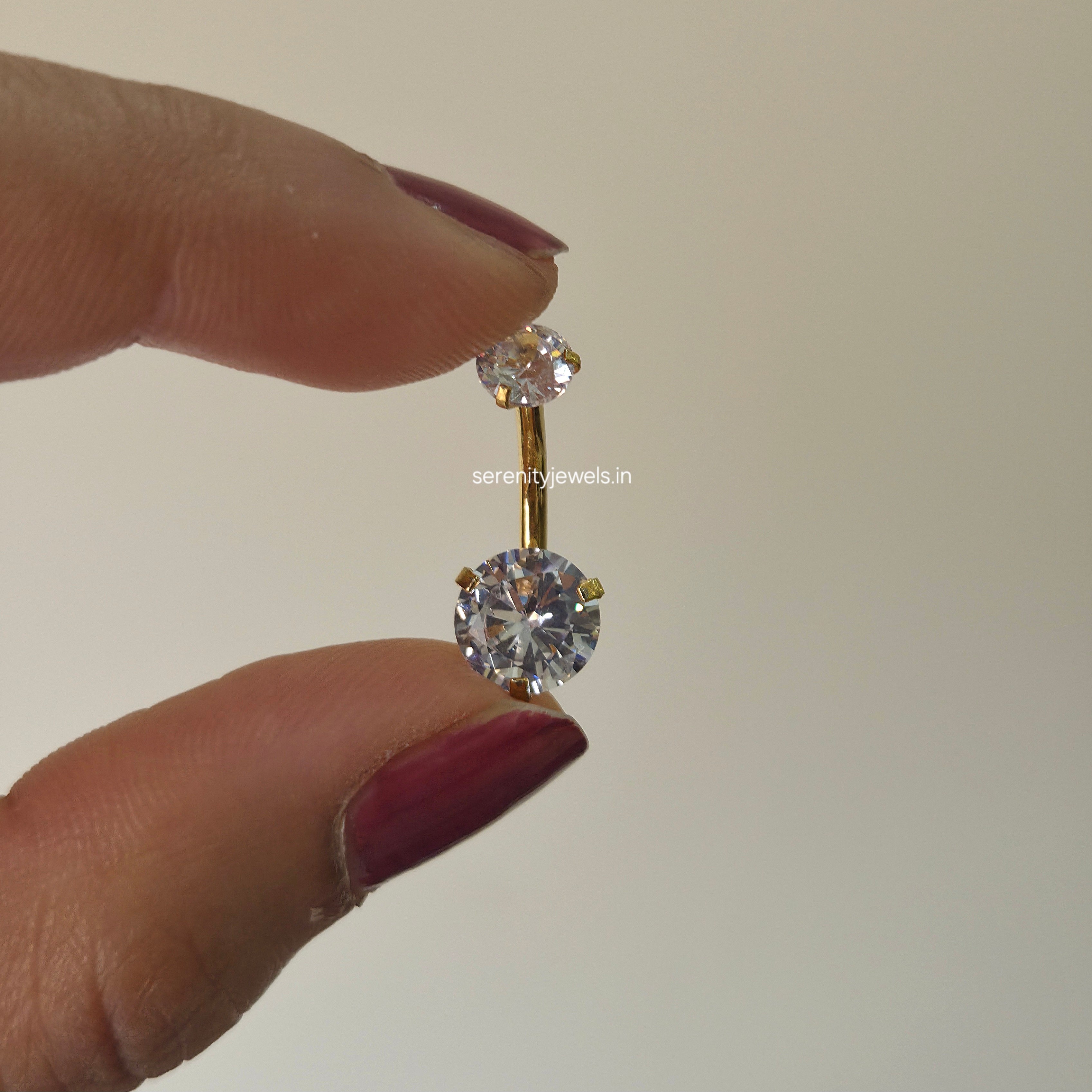 Solitaire Belly Stud  - SINGLE