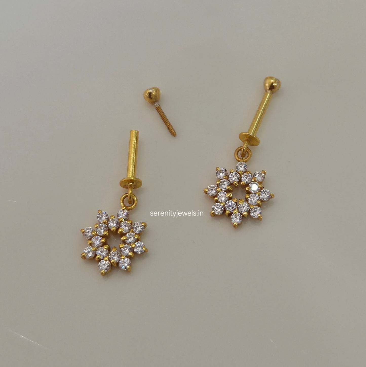 Nova Flake Silver 925 Bugadi Earring - SINGLE