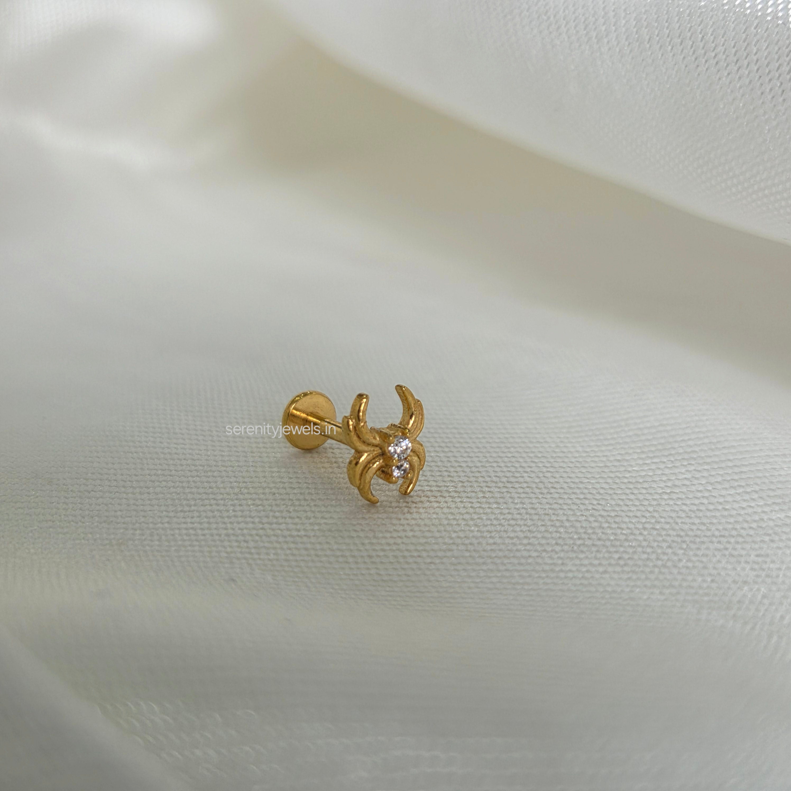 Spider Ash Flat Studs - PAIR