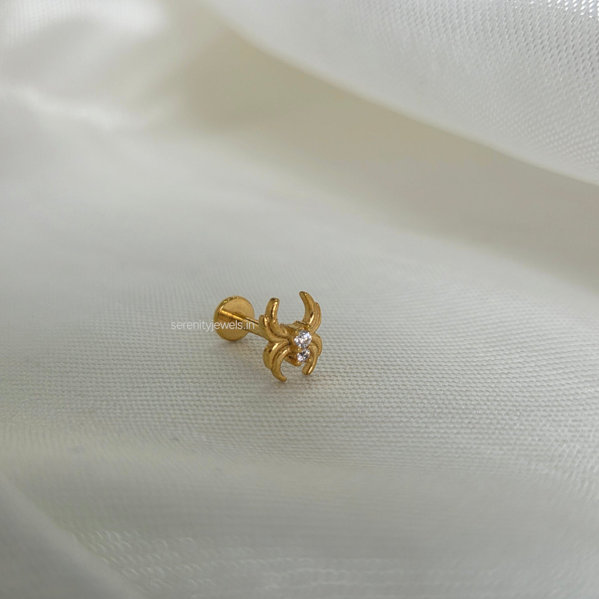 Spider Ash Flat Studs - PAIR