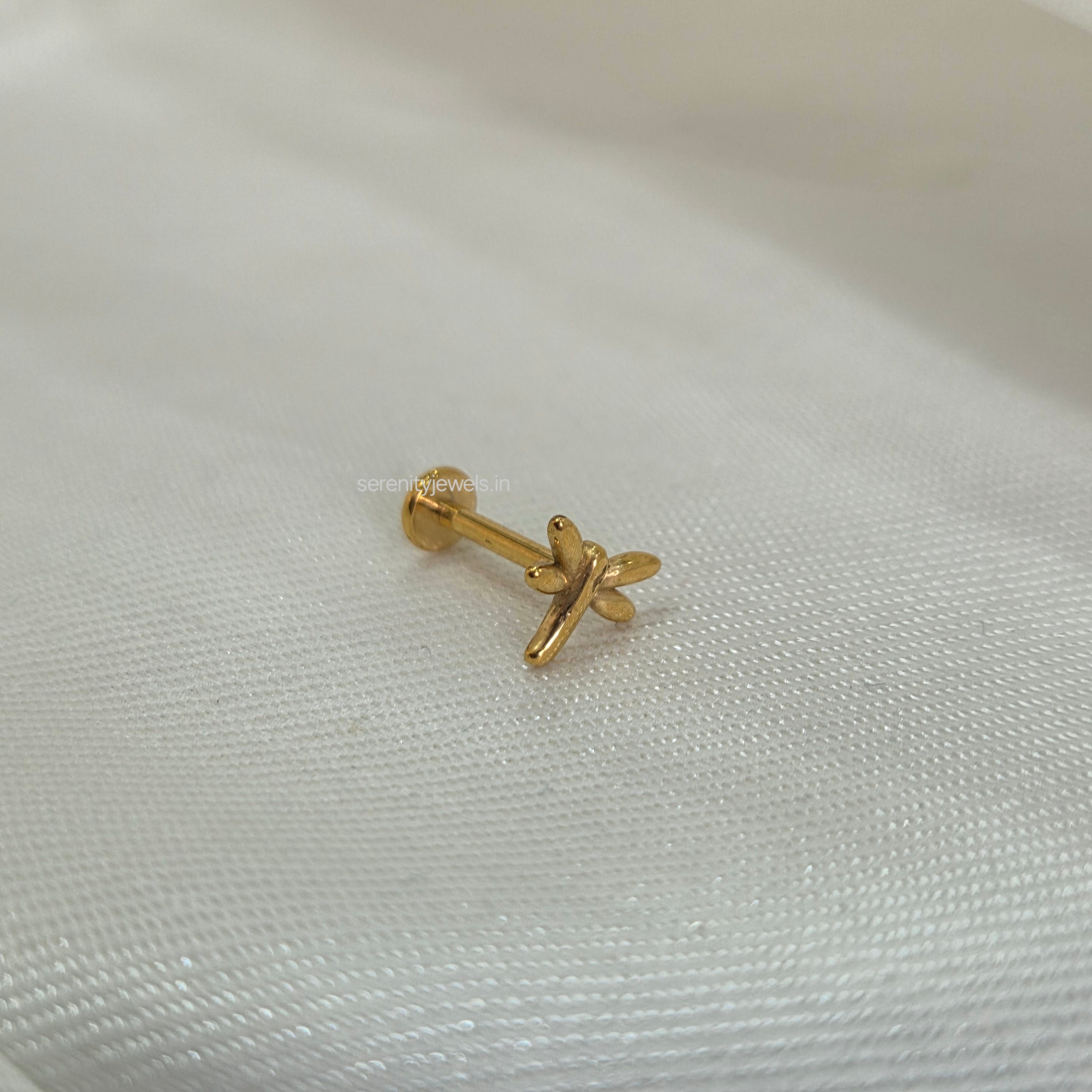 Dragonfly Flat Studs - PAIR