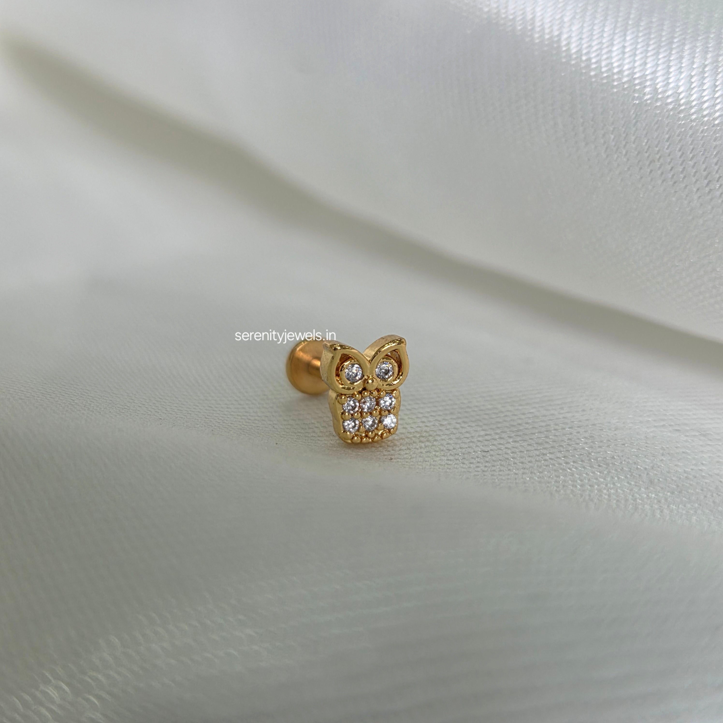 Hoot Flat Studs - PAIR