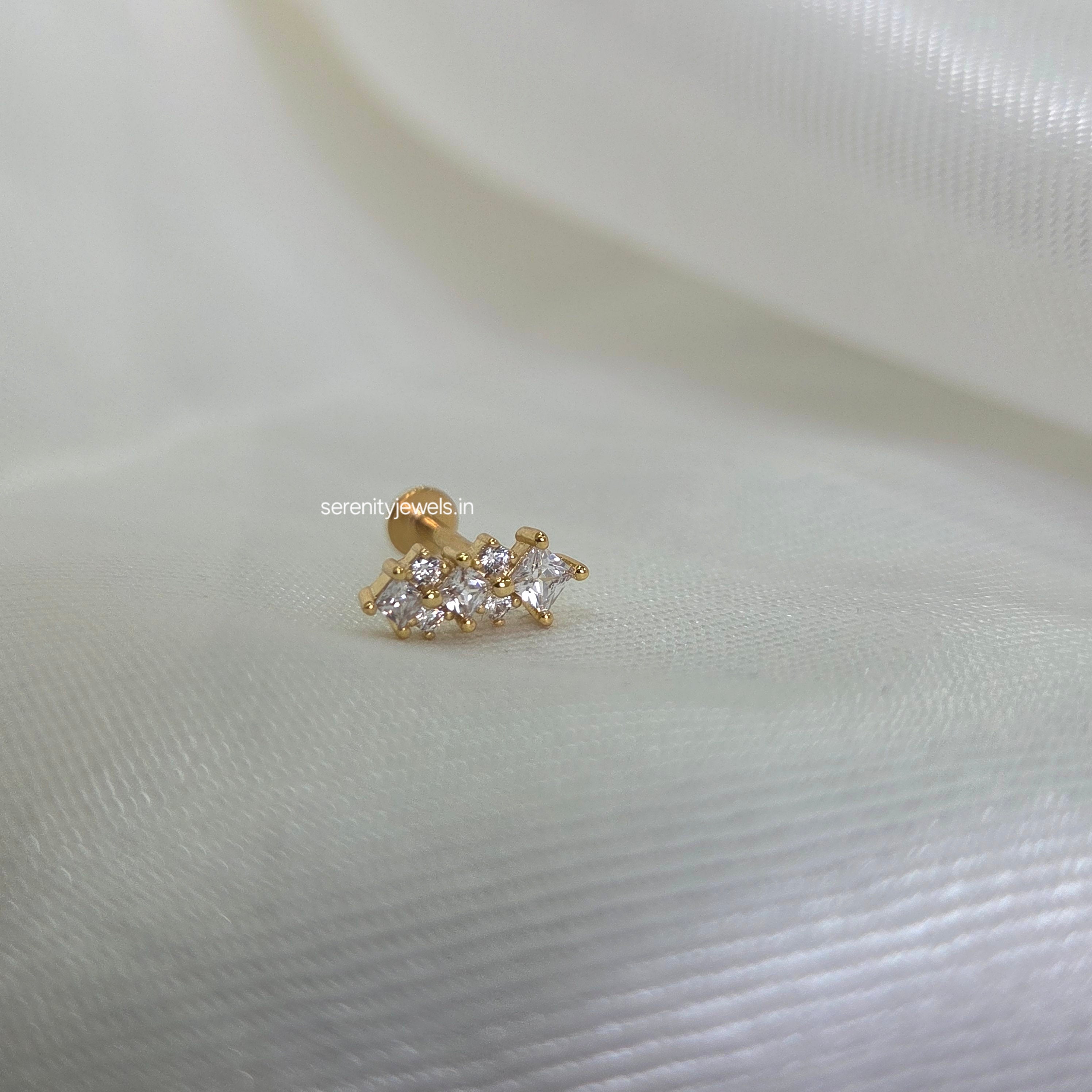 Nyx Flat Studs - PAIR