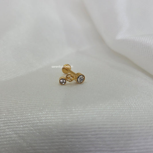 Nivara Flat Studs - PAIR