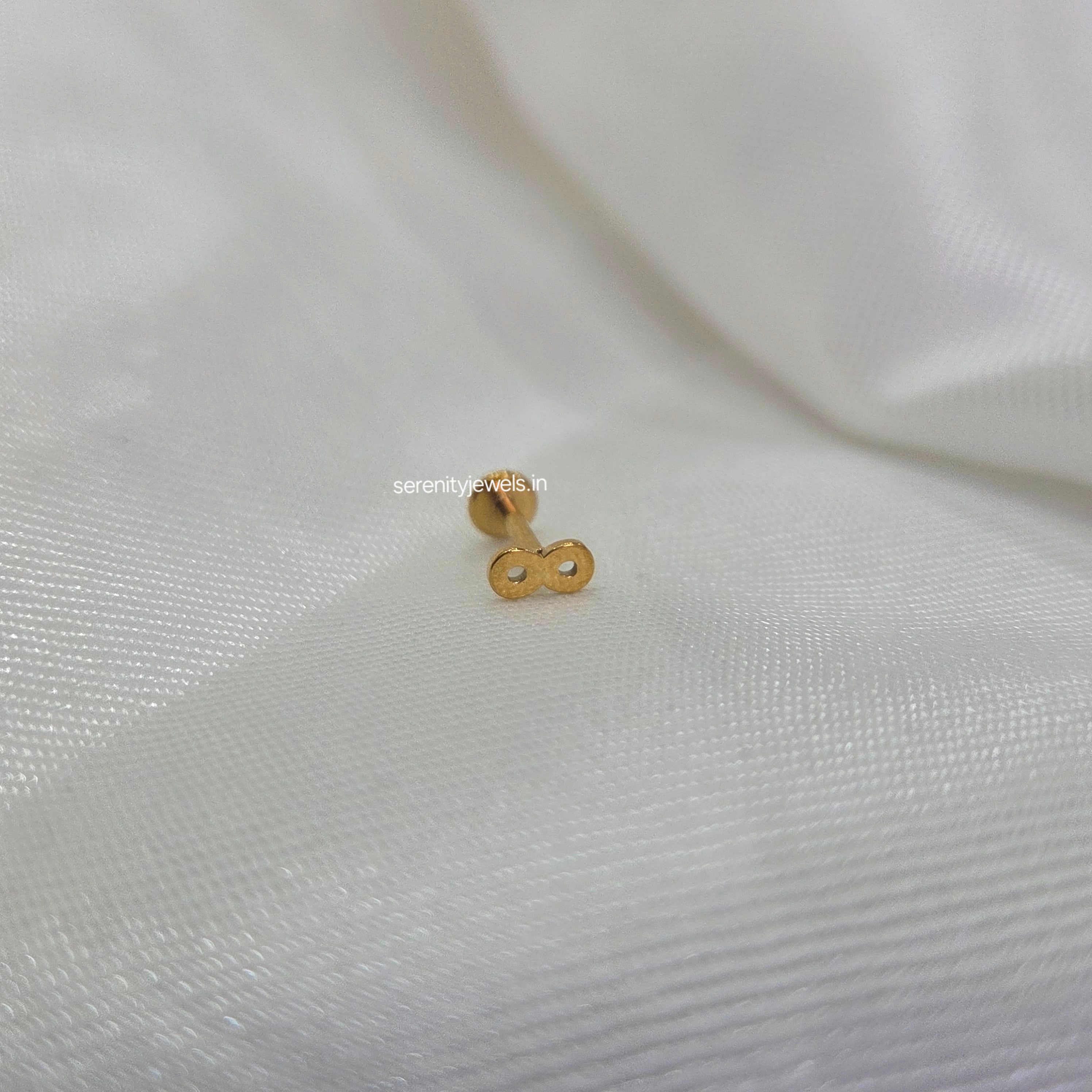Infinity Flat Studs - PAIR