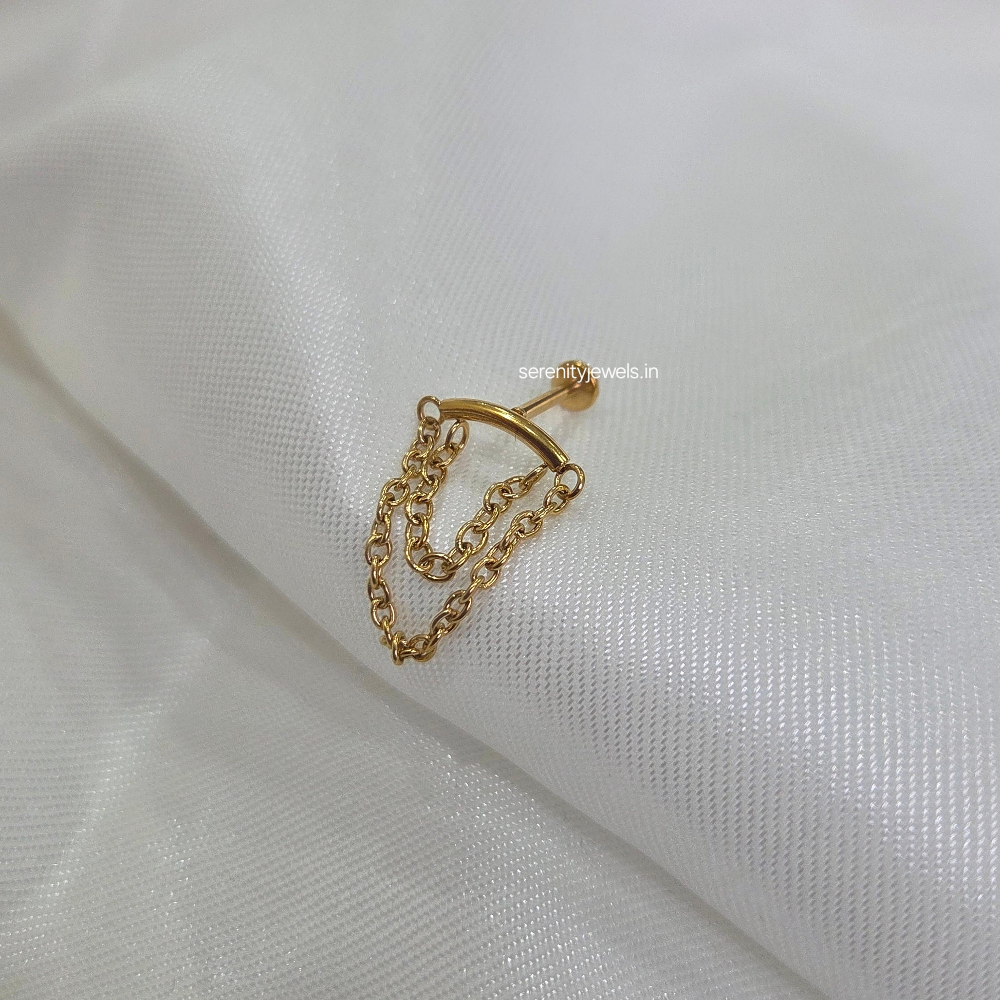 Nyra Links Flat Studs - PAIR