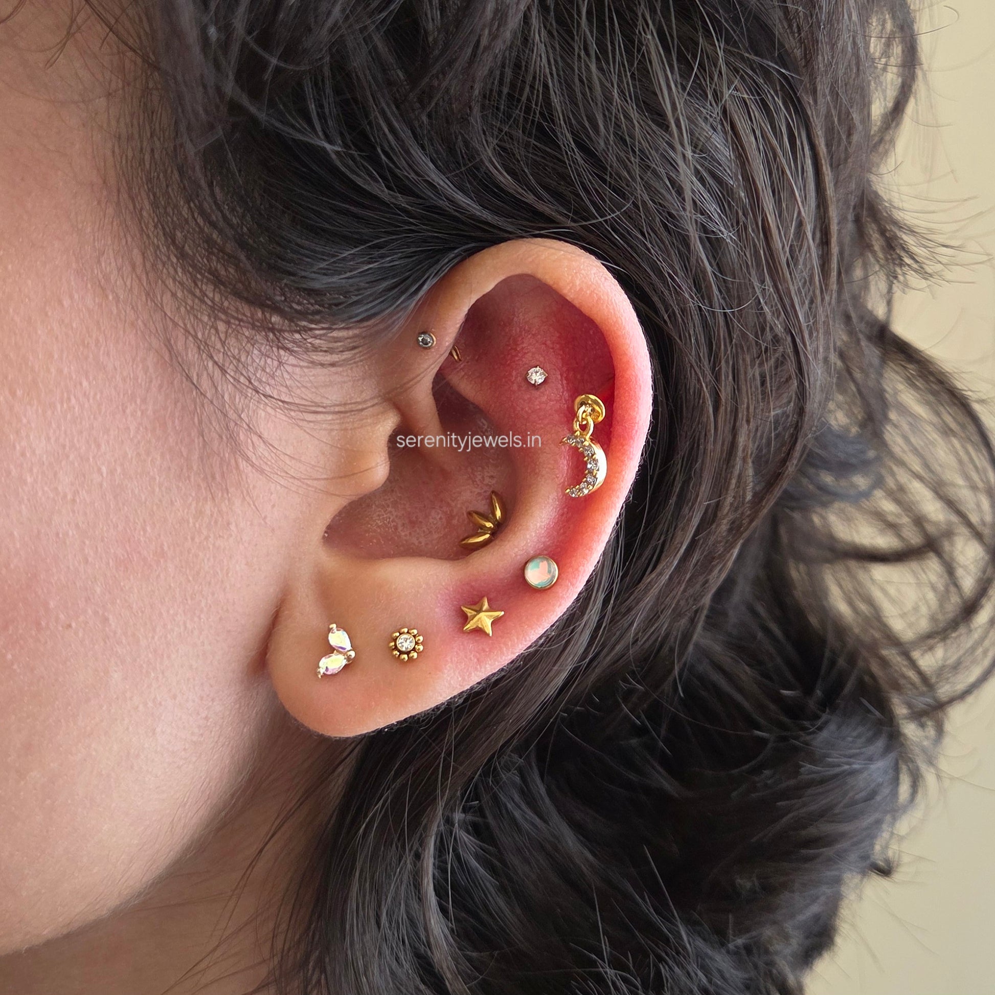 Nebula Flat Studs - PAIR
