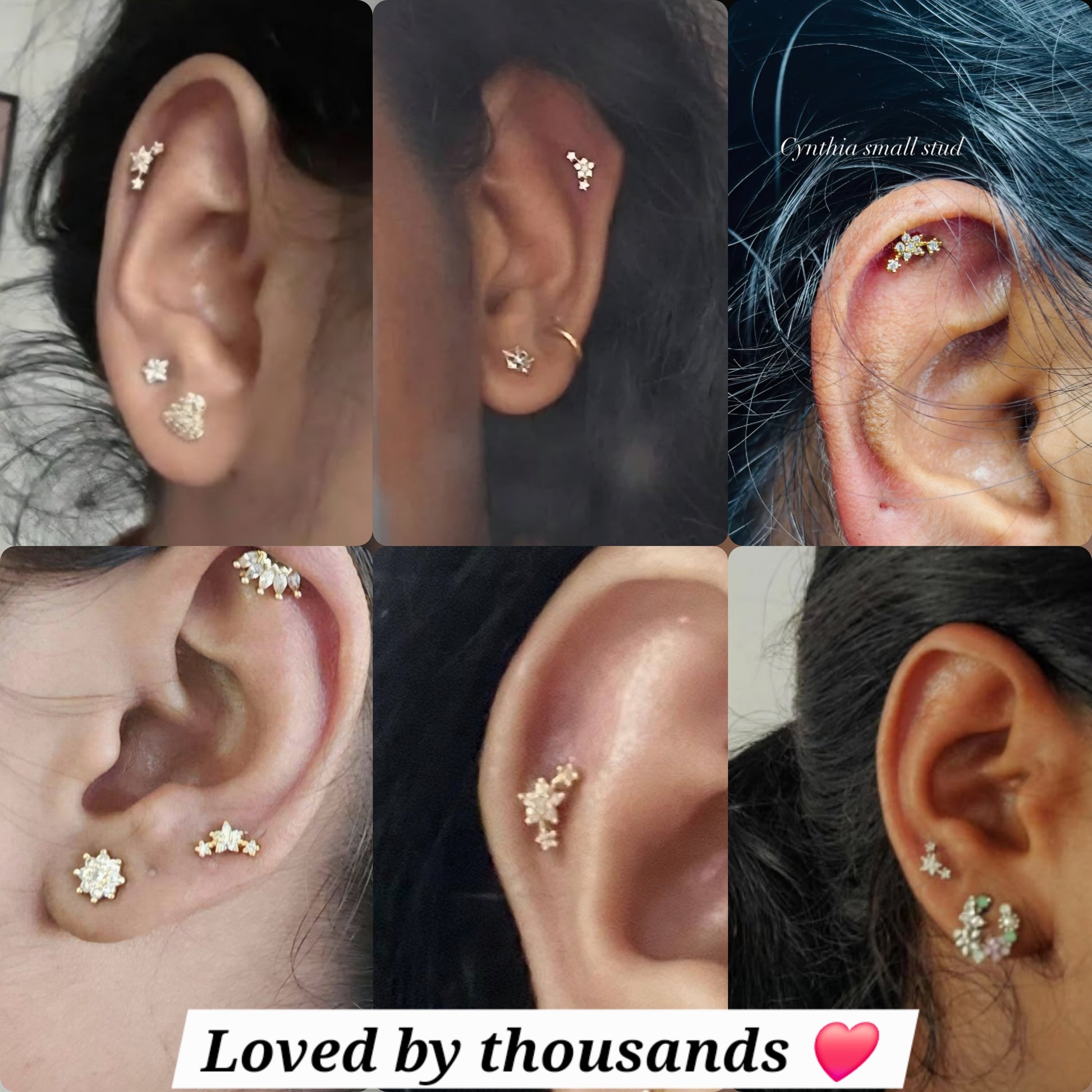 Cynthia Small Studs - Pair