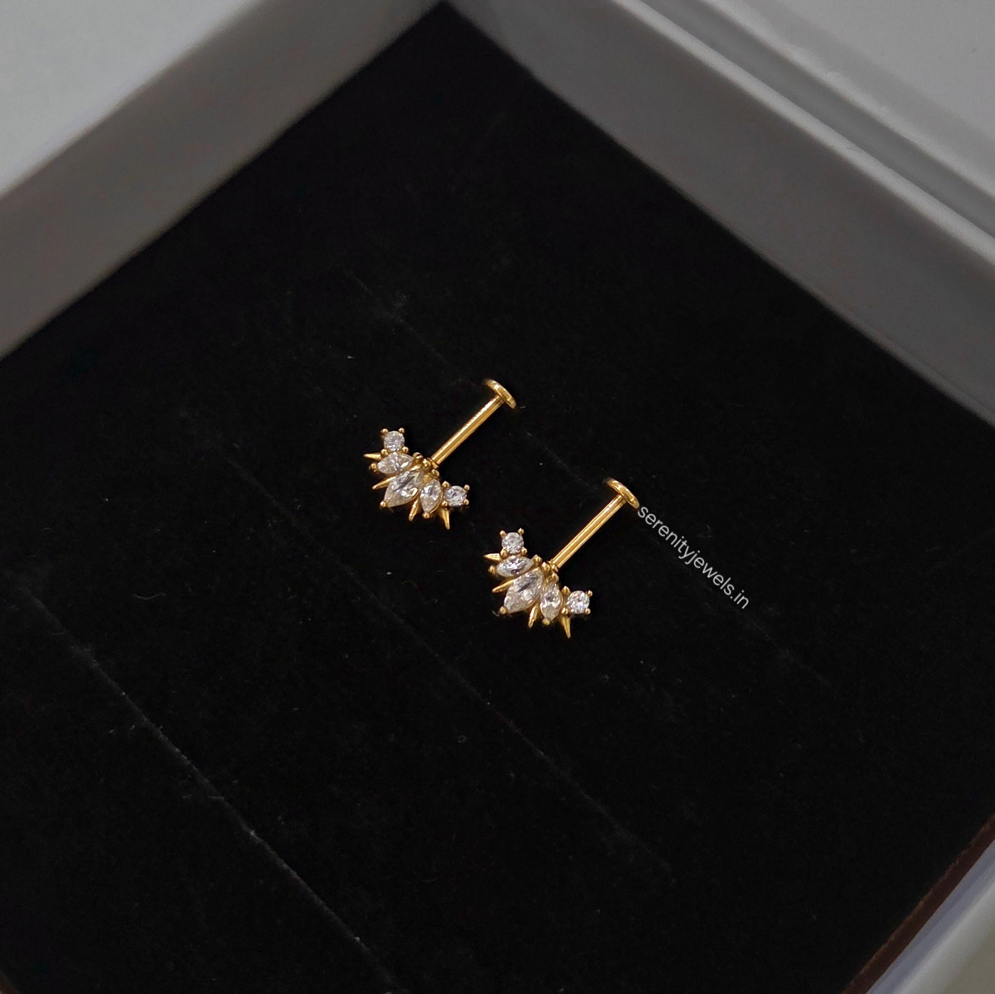 Camellia Bugadi Studs - PAIR