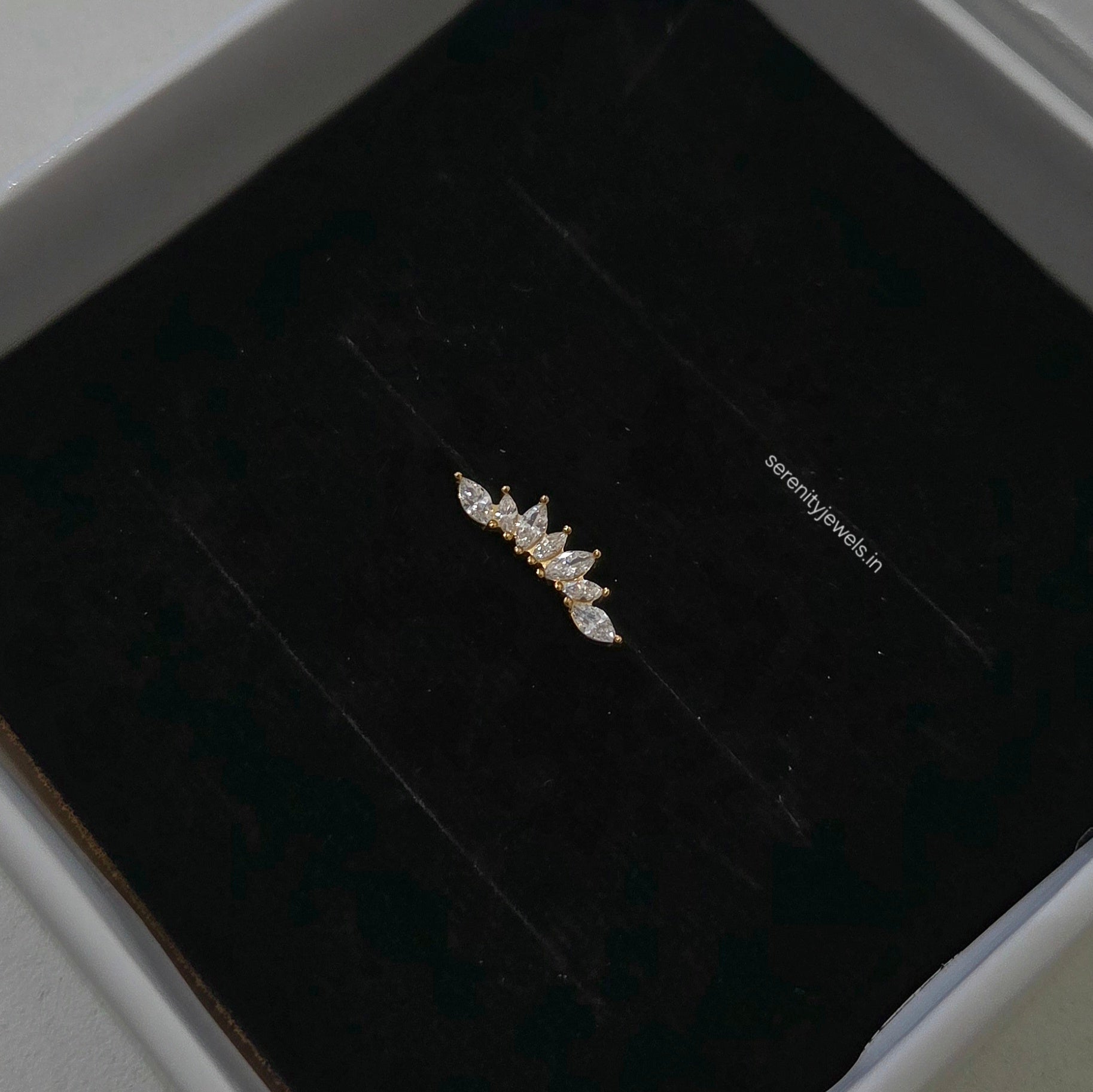 Crownlet Flat Studs - PAIR