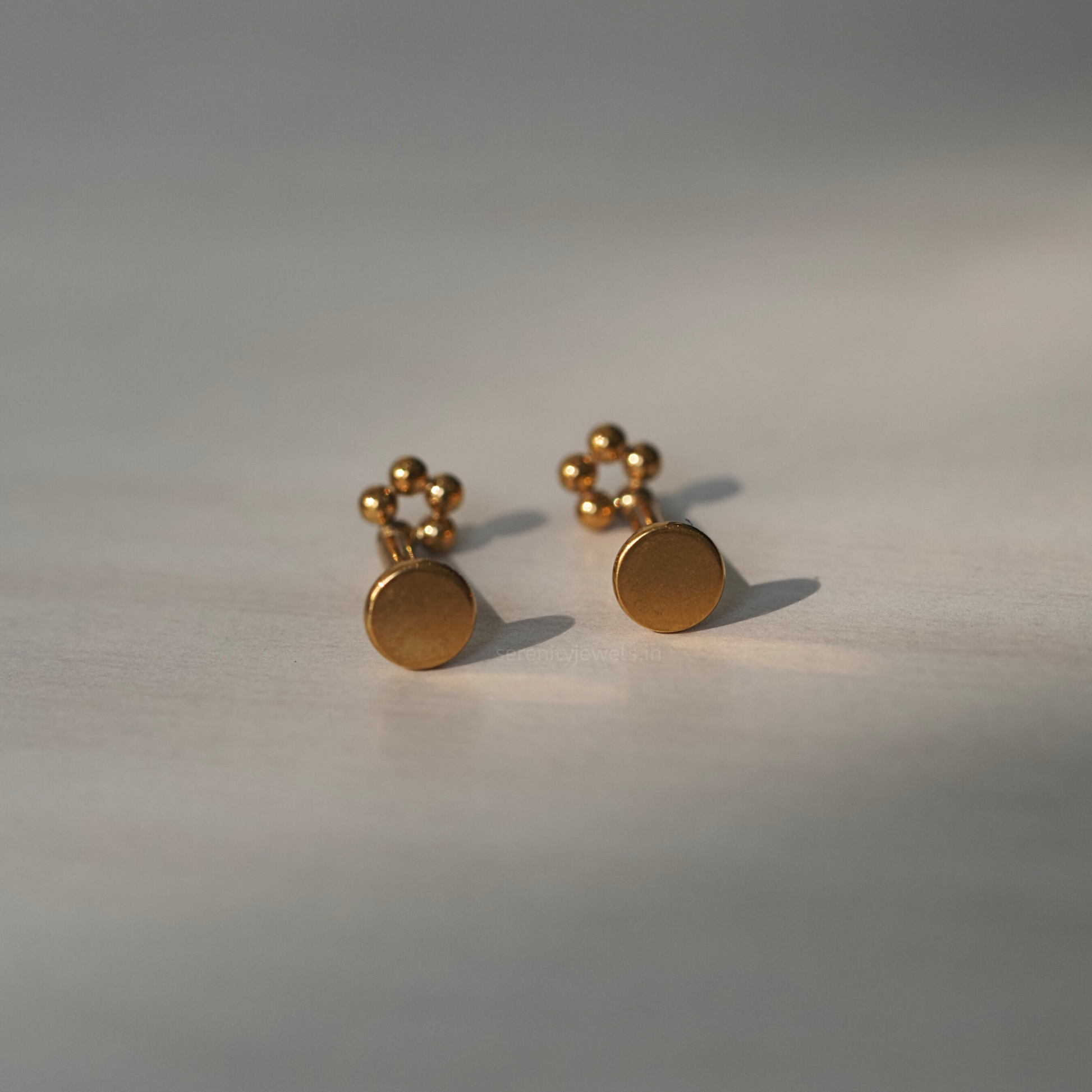 Quint Dots Flat Studs - PAIR