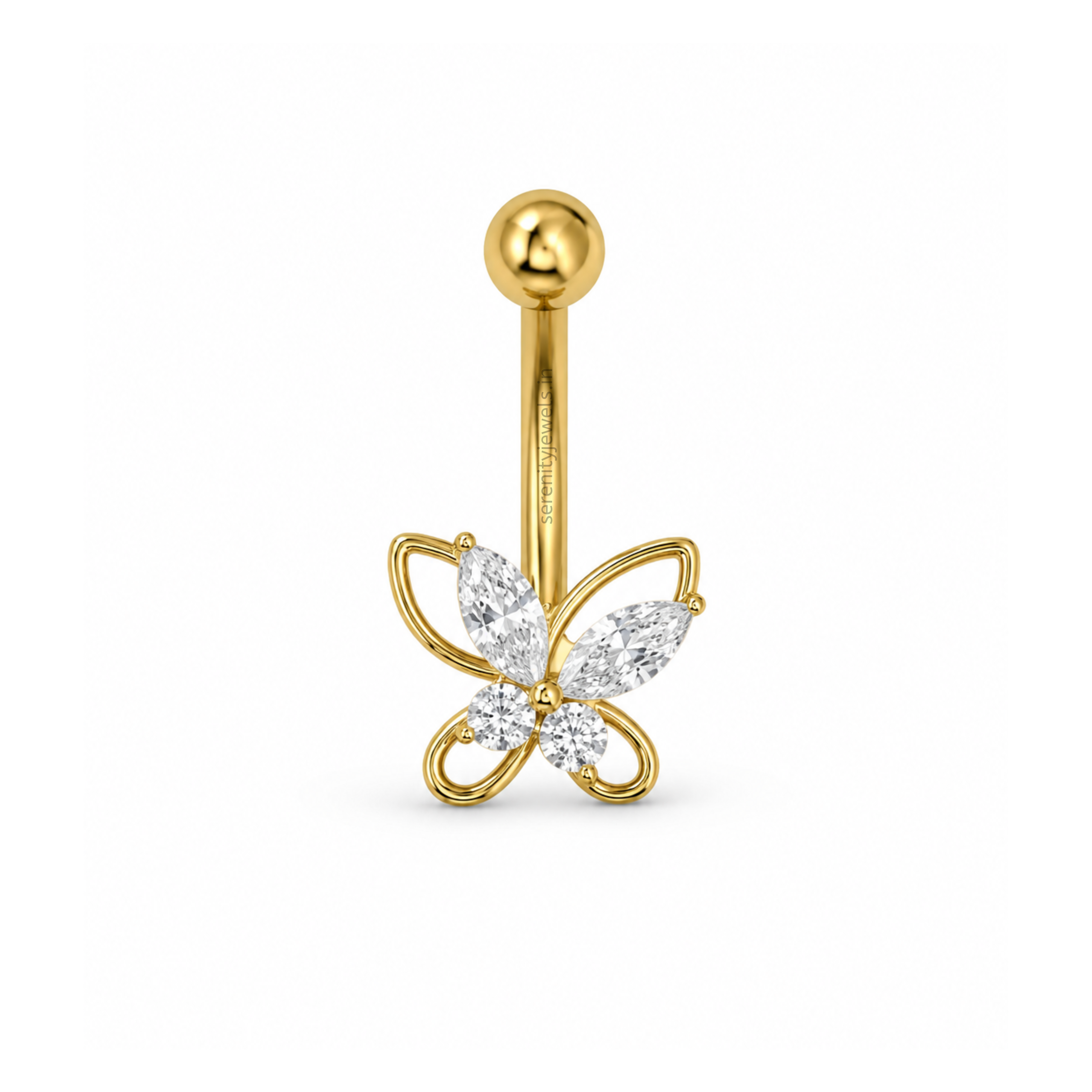 Lumi Butterfly Belly Stud - SINGLE