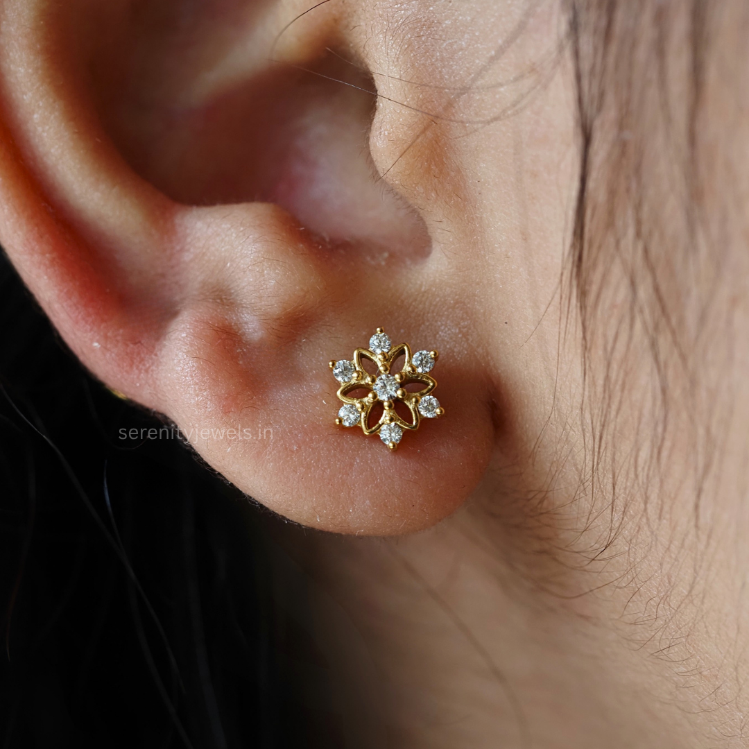 Frozen Flat Studs - PAIR